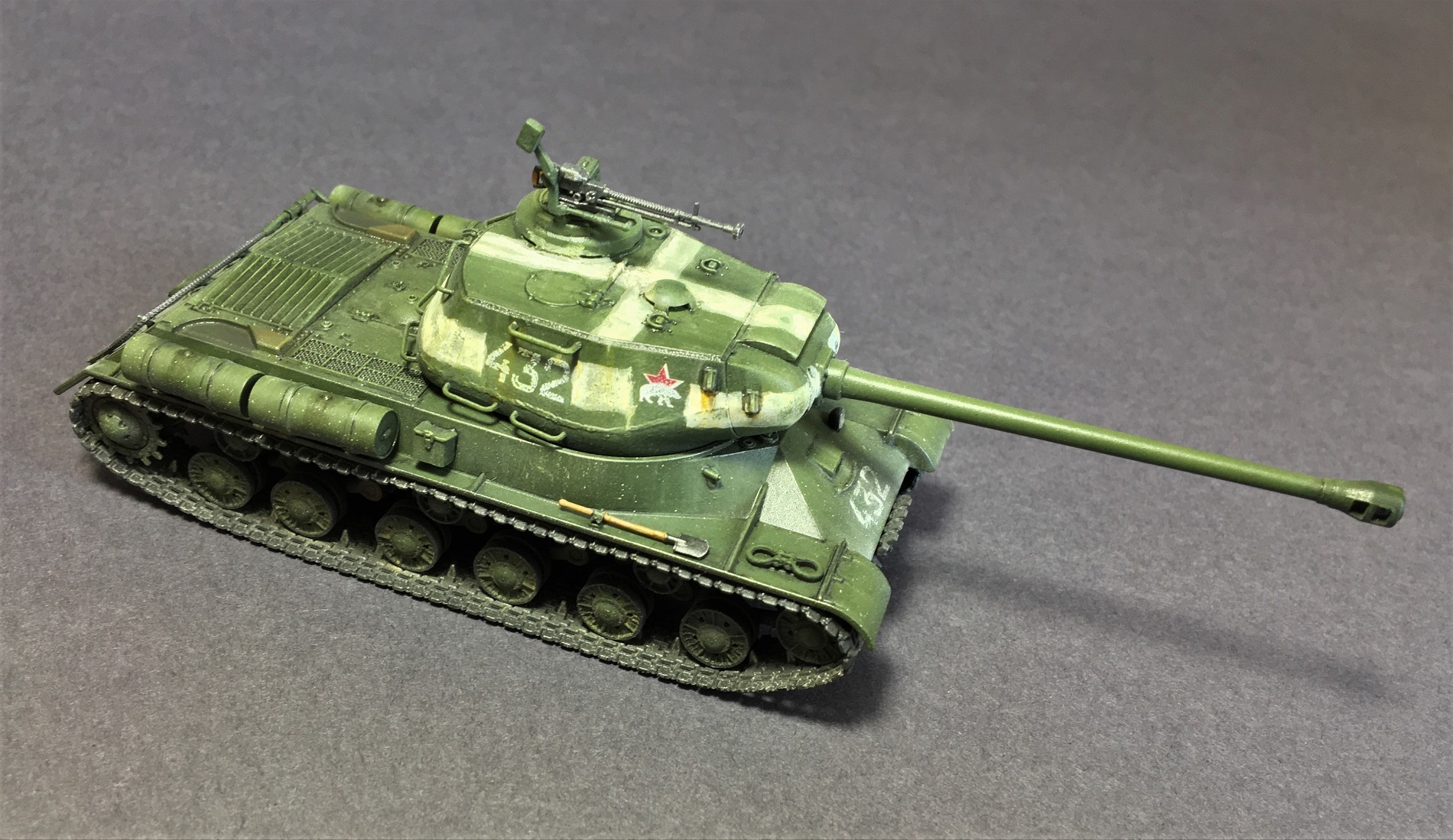 IS-2 from Zvezda. - My, Stand modeling, Scale model, Tanks, IS-2, Longpost