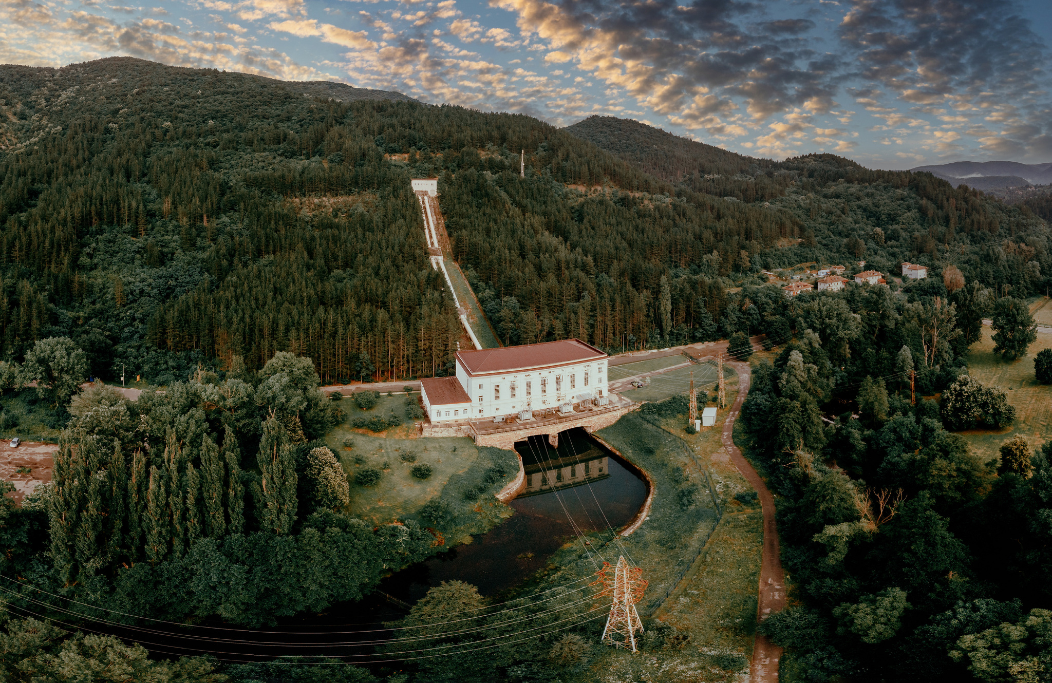 HPP Kokalyane in Sofia - My, The photo, Landscape, Hydroelectric power station, Sofia, Bulgaria, Drone, DJI Mavic Air, Aerial photography