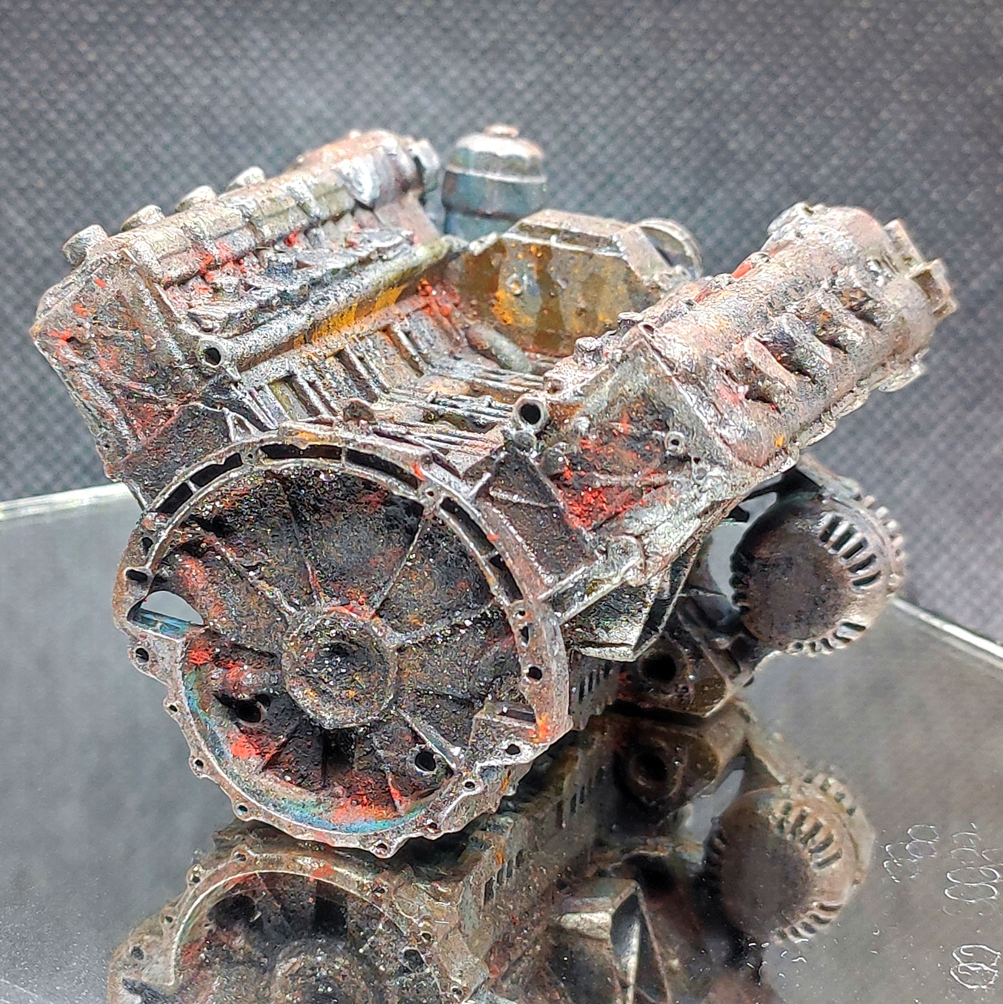 Old V8 Engine (AMG M 159). 3D printing - My, Engine, Modeling, Scale model, Presents, 3D печать, Longpost