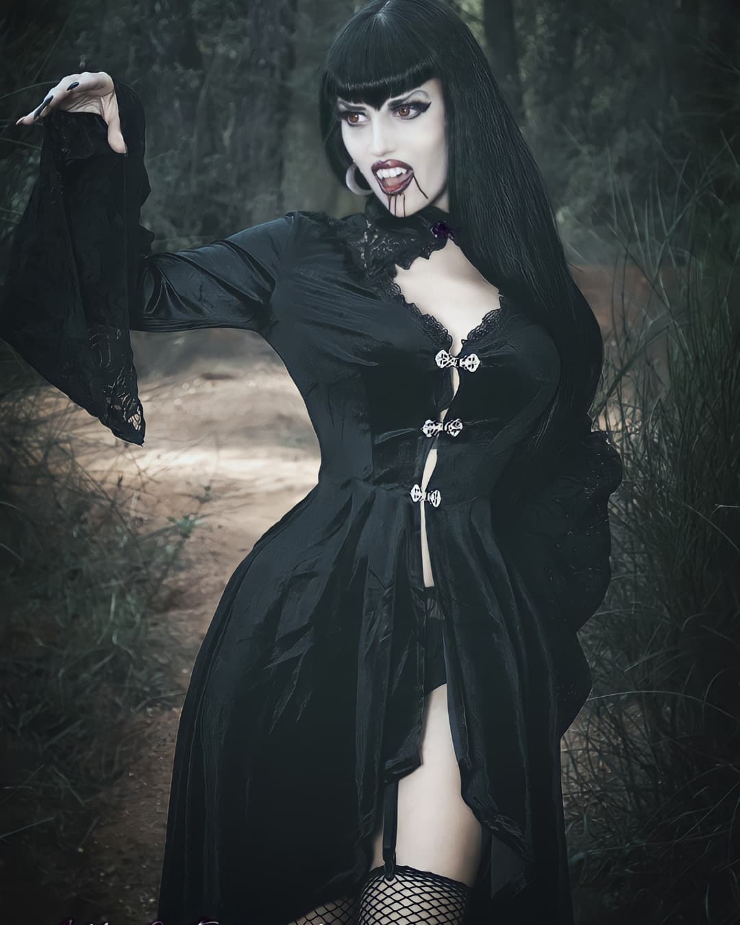 Cherrylips - Girls, Goths, The photo, Longpost