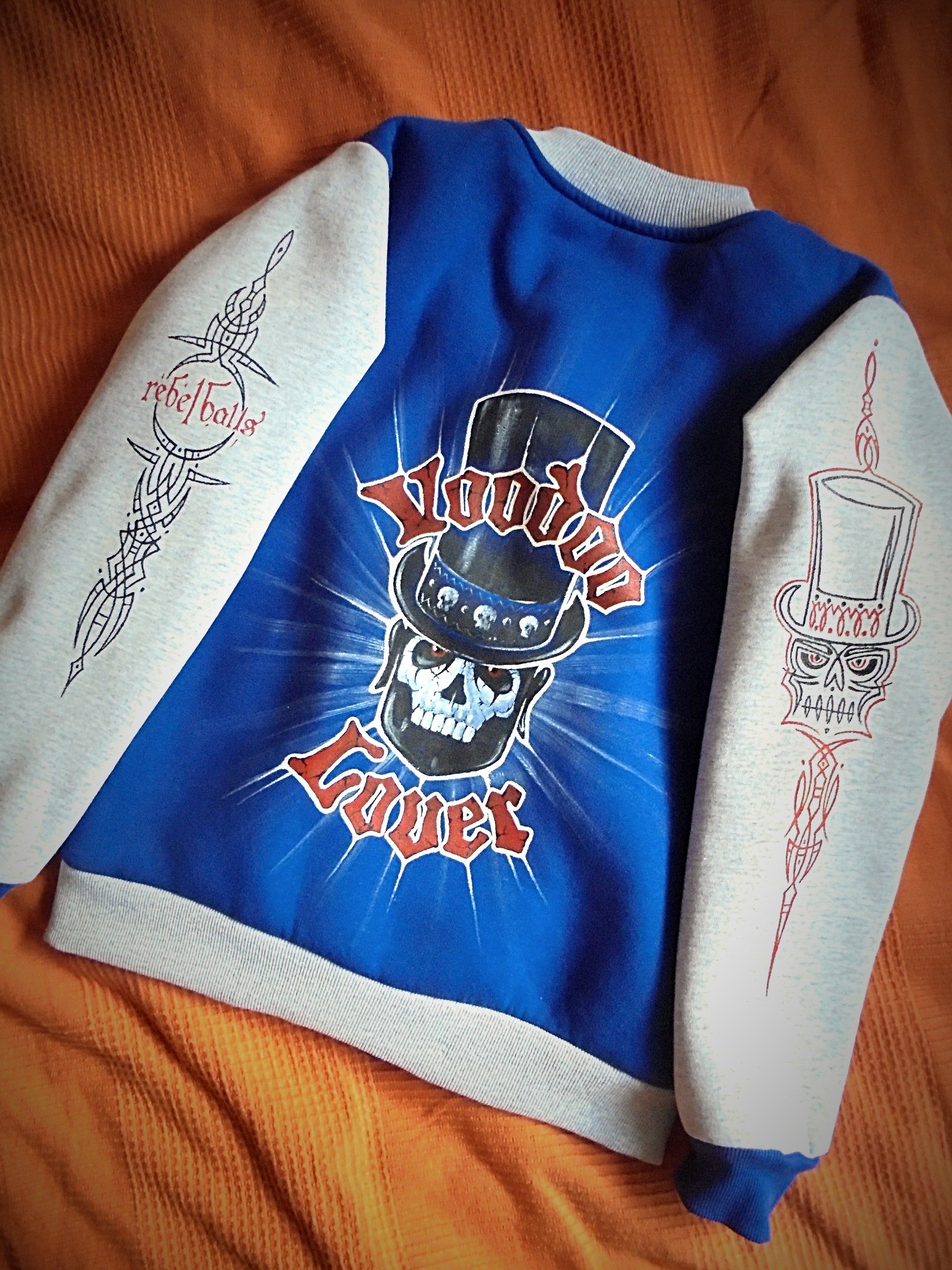 Rebel Balls. Drawings on clothes - My, Drawing, Painting on fabric, Pinstriping, Art, Longpost