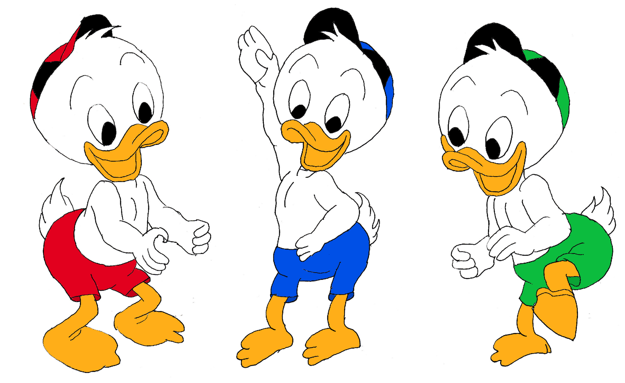 Billy, Willie and Dilly in swimming trunks - My, Ducklings, Swimming trunks, Longpost