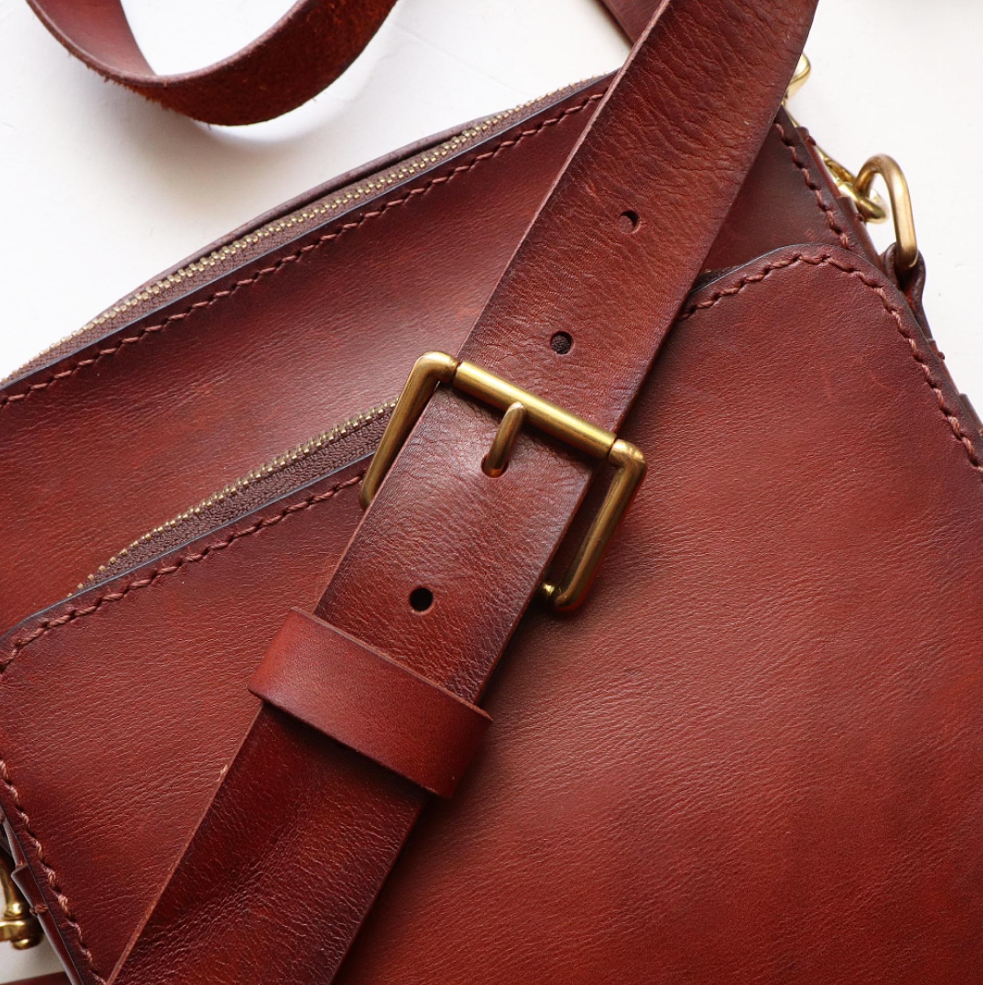 Handmade leather bag - My, Сумка, Leather, Leather products, Handmade, Longpost, Needlework without process