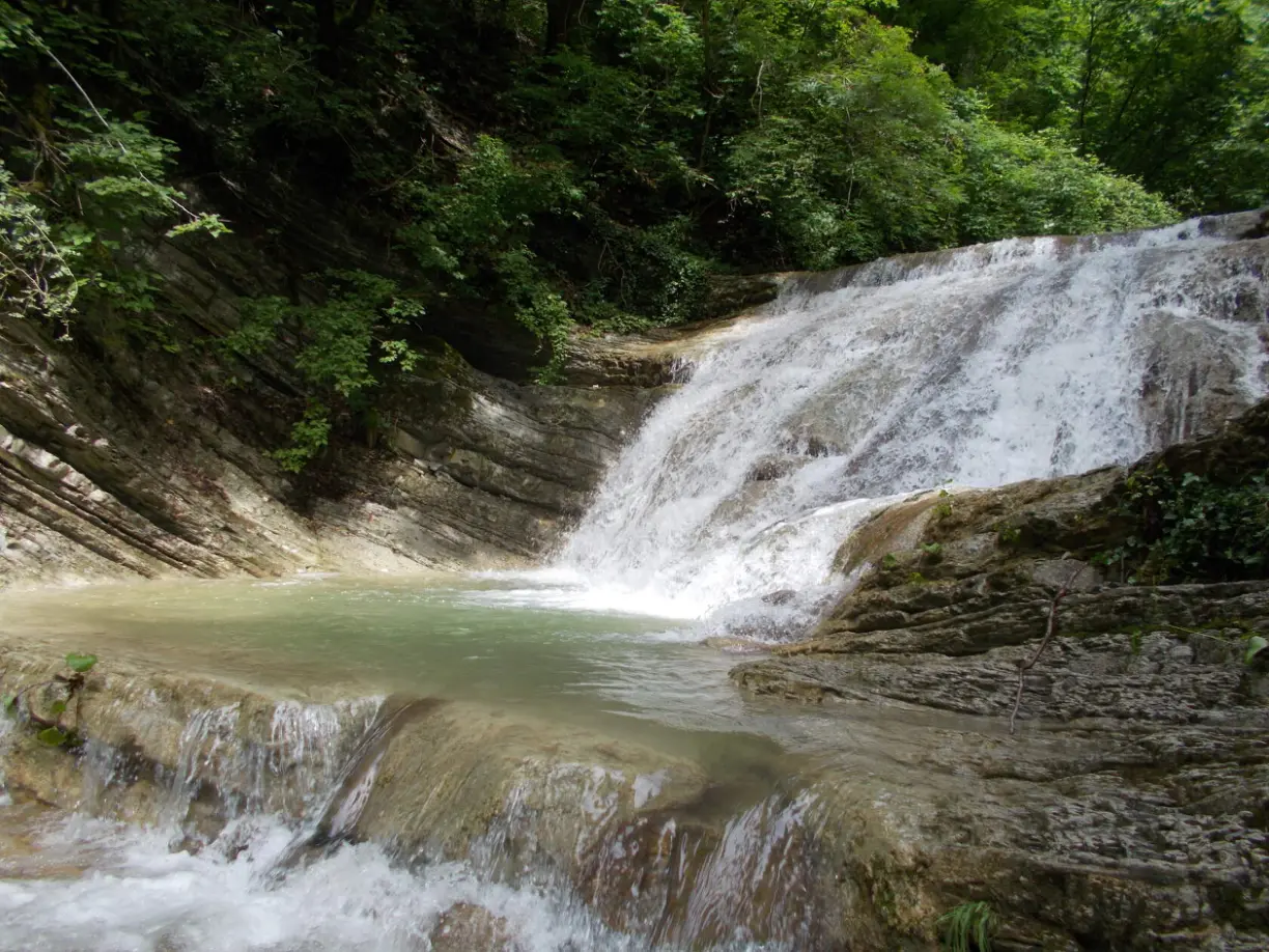 Plesetsk waterfalls - My, Mountain tourism, Waterfall, Gelendzhik, Longpost