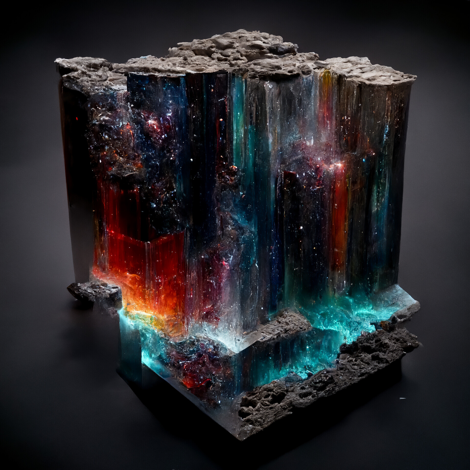 Galaxy Cubes - Art, Artstation, Artificial Intelligence, Midjourney, Galaxy, Longpost