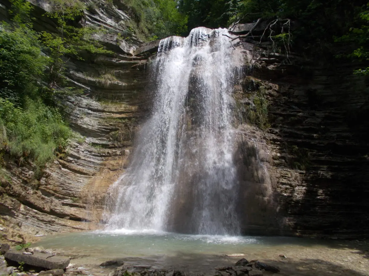 Plesetsk waterfalls - My, Mountain tourism, Waterfall, Gelendzhik, Longpost