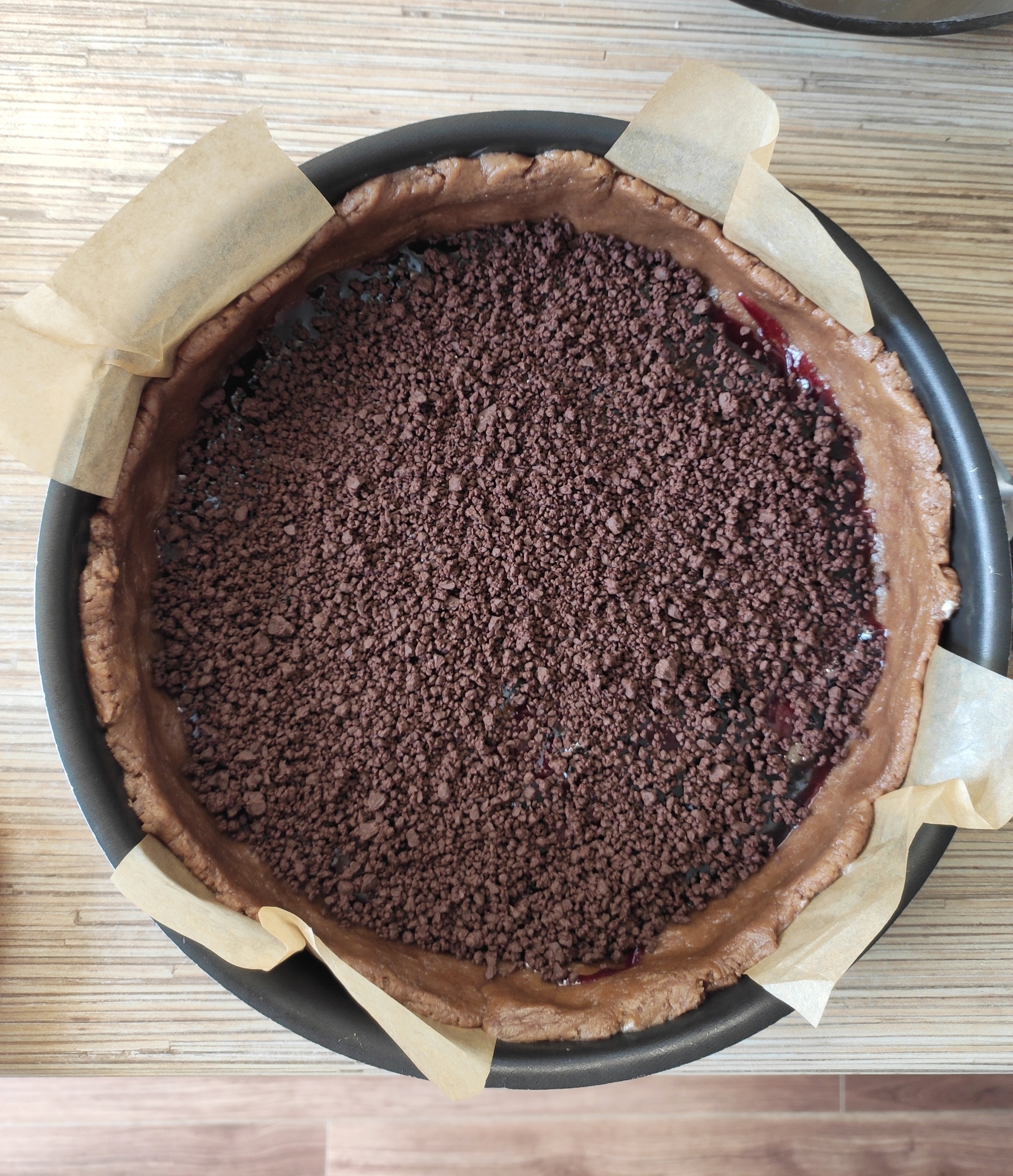 Cottage cheese and chocolate tart - My, Recipe, Confectionery, Chocolate, Baking with cottage cheese, GIF, Longpost