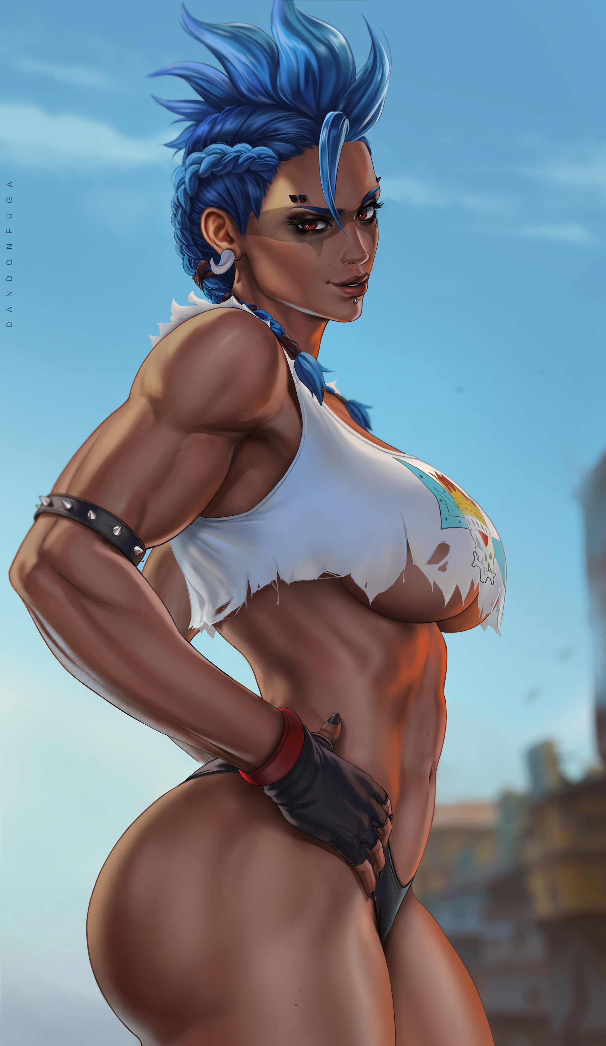 Qeen - NSFW, Overwatch, Blizzard, Королева Джанкертауна, Dandonfuga, Длиннопост