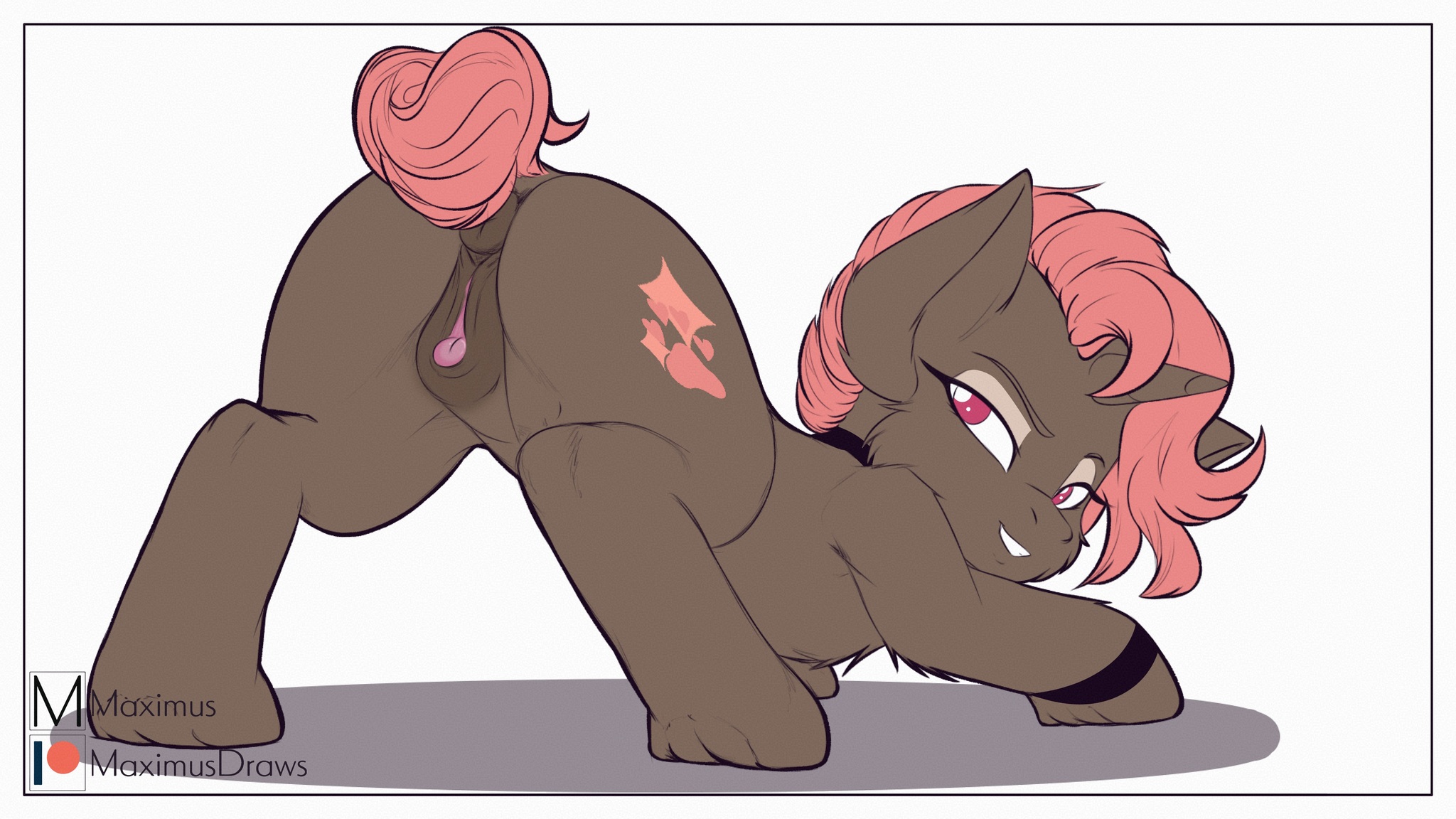 На позиции - NSFW, My Little Pony, PonyArt, MLP Explicit, MLP anatomically correct, Original Character, Maximus