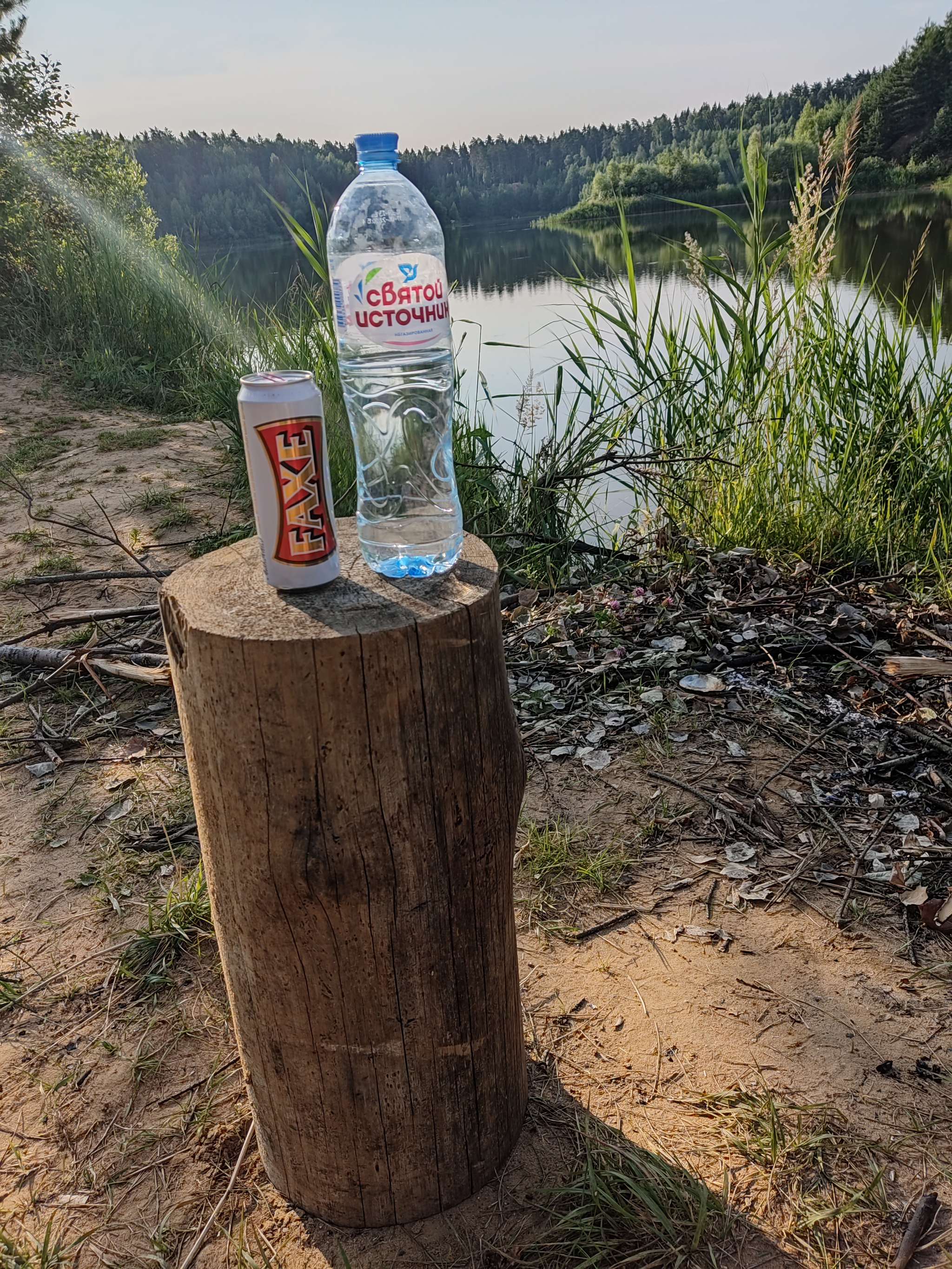 Give a sign what to drink in the morning after resting on tents and barbecue - My, Relaxation, Nature