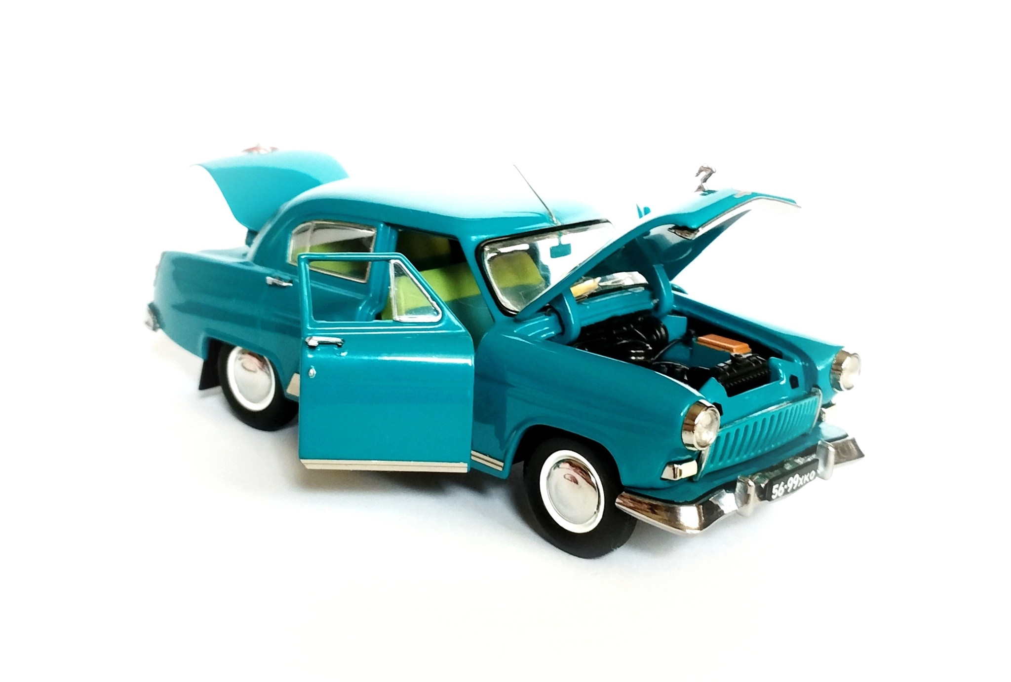 GAZ-21I Volga - opener of the color of the sea wave - My, Gaz-21, Scale model, 1:43, Modeling, Scale model, Collecting, Collection, Miniature, Models, Auto, Gas, Gaz, Domestic auto industry, Overview, Longpost