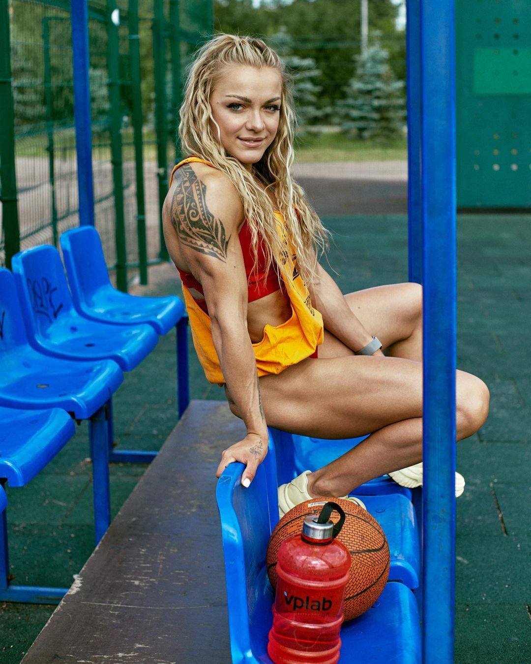 Anyutka Vitkalova - Anna Vitkalova, Bodybuilders, Sports girls, Fitness, The photo, Strong girl, Girls, Girl with tattoo, Press, Booty, Longpost