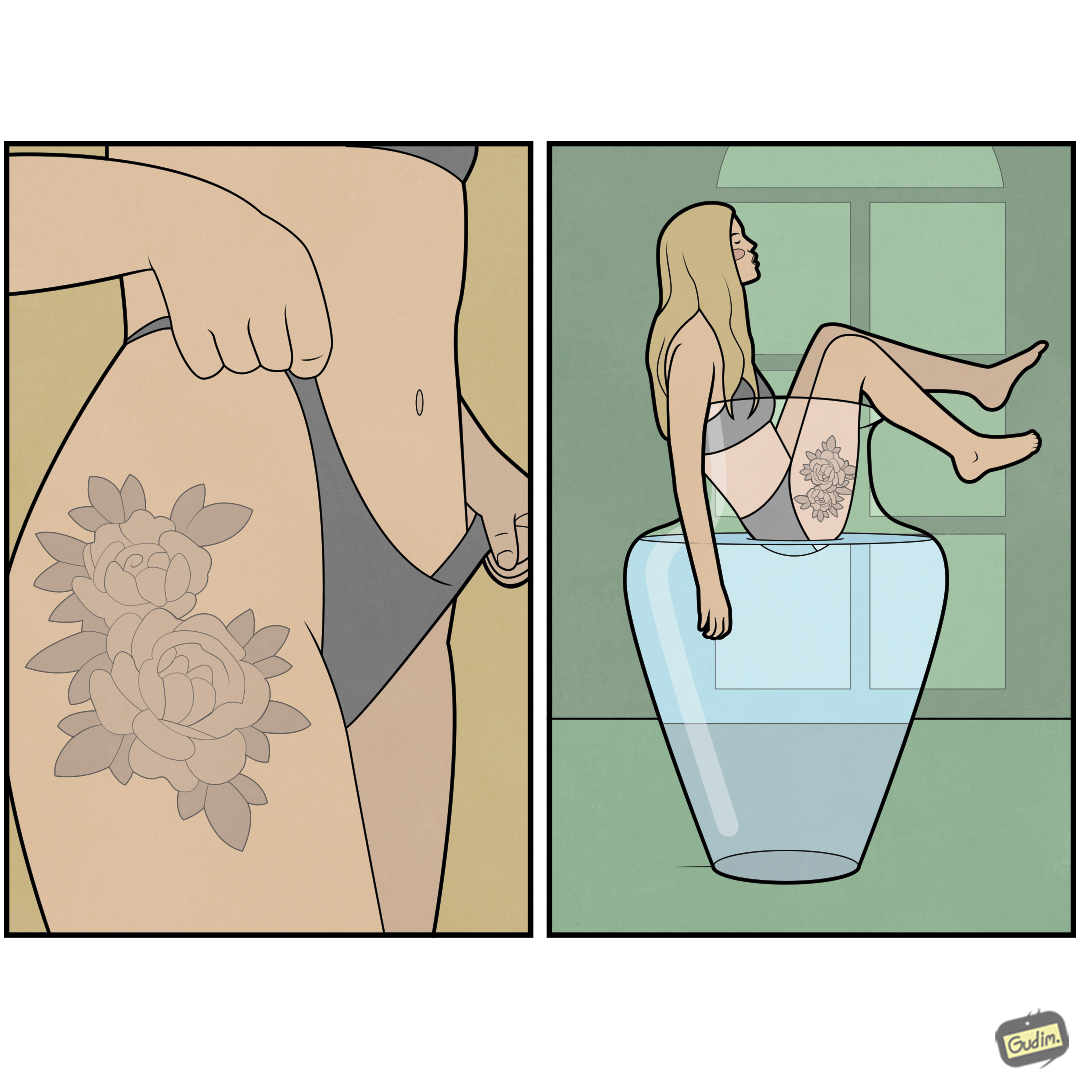 find yourself - My, Gudim, Comics, Art, Tattoo, Longpost