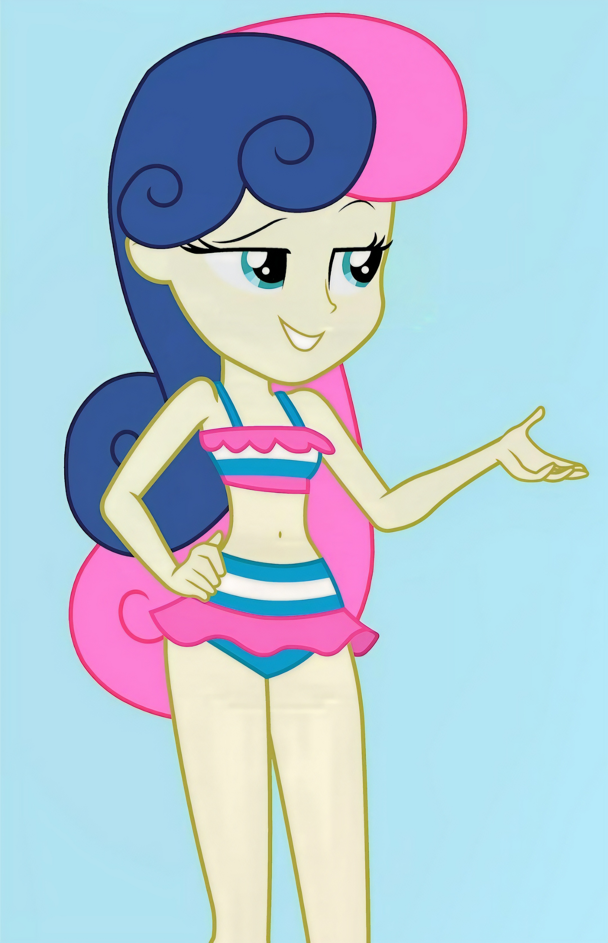 Equestria girls. Home Eight (my version). Heroines in swimsuits - Equestria girls, Swimsuit, Longpost, My little pony, Twilight sparkle, Fluttershy, Rarity, Pinkie pie, Bon bon, Twinkle Shine, Sunset shimmer, Starlight Glimmer