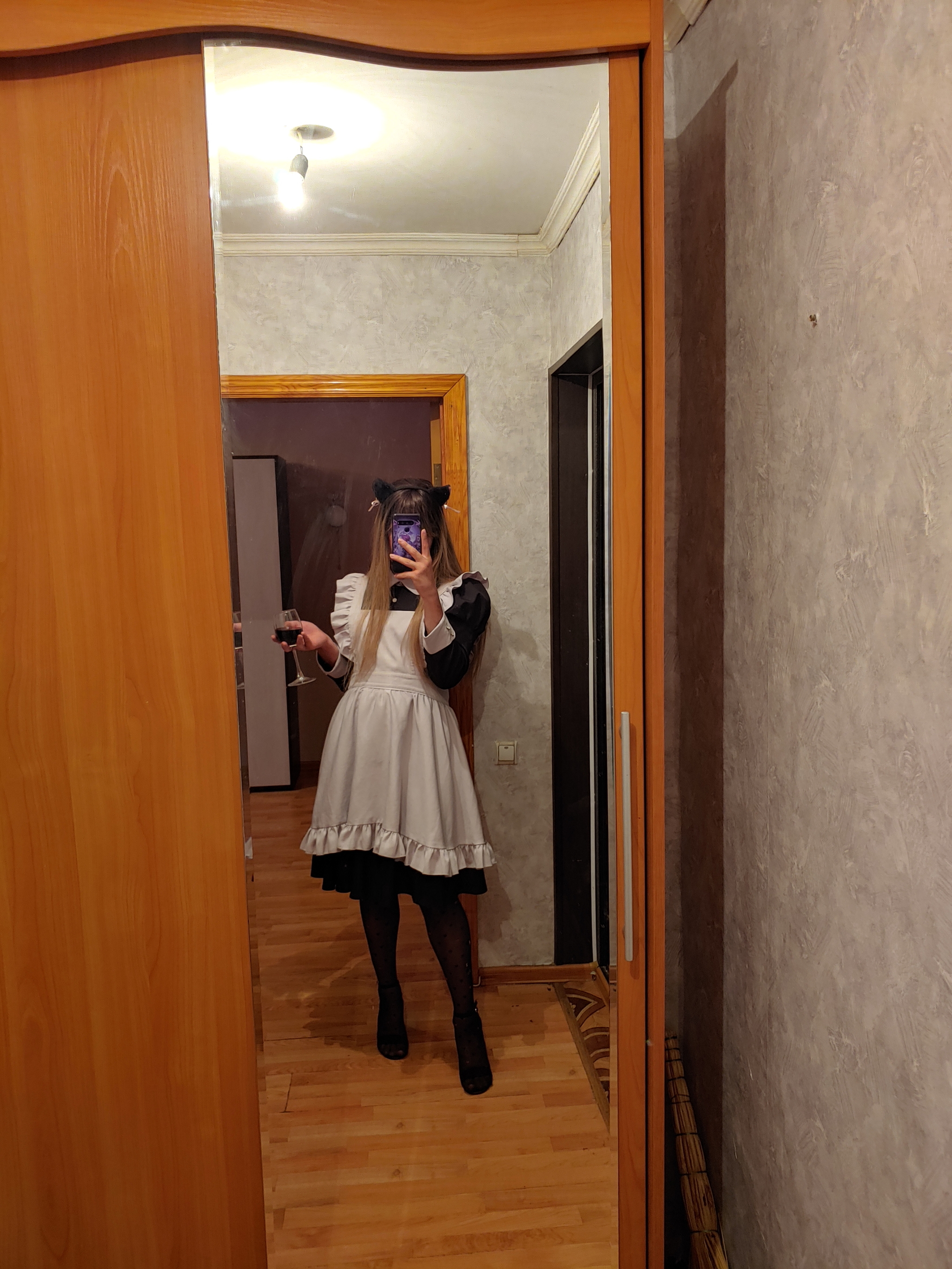 Gop-maid ordered, chewed mole?! - My, Its a trap!, Trap IRL, Trap my, Dariarx7, Milota, Housemaid, Crossdressing, Longpost