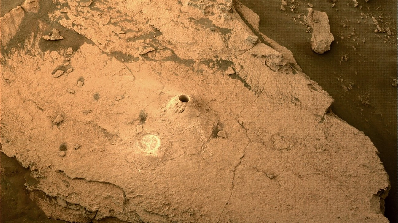 And yesterday, the Perseverance rover took a sample from sedimentary rock on Mars! - NASA, Rover, Mars, Perseverance