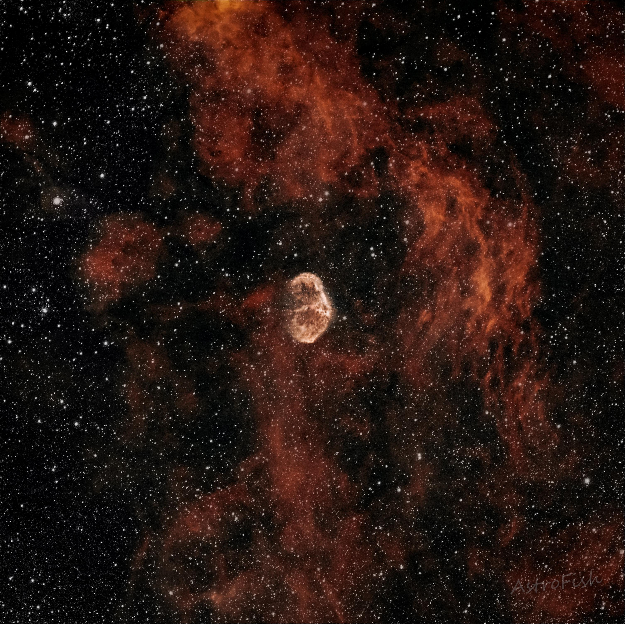 NGC 6888 - Crescent Nebula - Space, Nebula, Astronomy