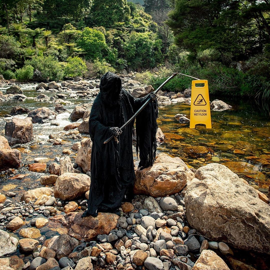 The Reaper Needs a Vacation Too - The photo, Grim Reaper, Vacation, Professional shooting, Longpost, Humor