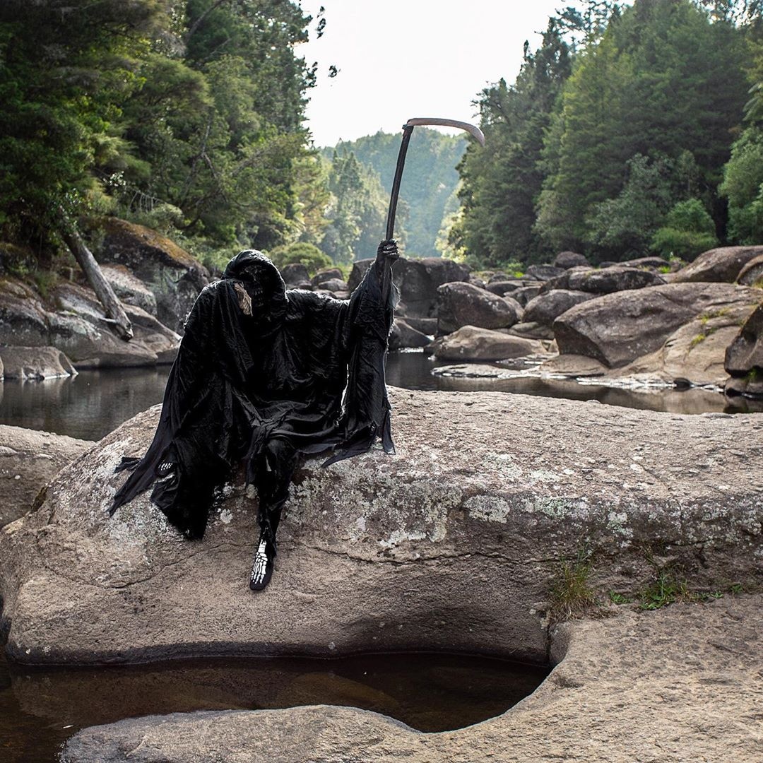 The Reaper Needs a Vacation Too - The photo, Grim Reaper, Vacation, Professional shooting, Longpost, Humor