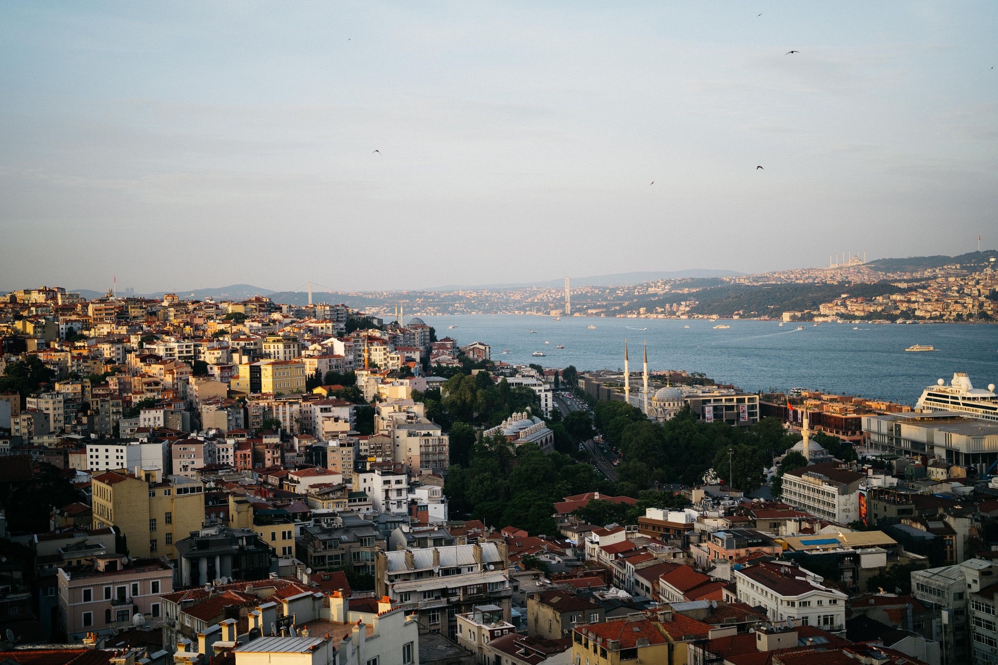 Istanbul from the height of the Galata Tower - My, Travels, Turkey, Istanbul, Galata, Tower, MythBusters, Longpost