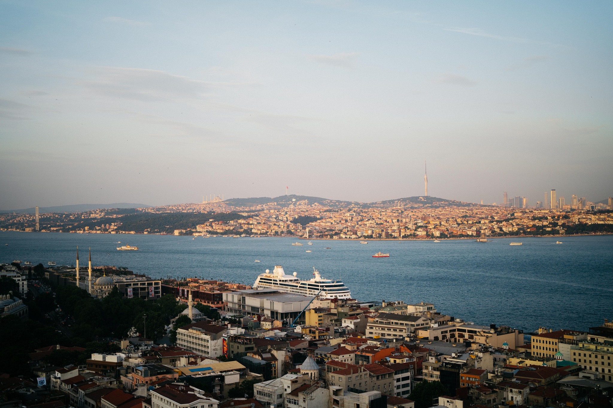 Istanbul from the height of the Galata Tower - My, Travels, Turkey, Istanbul, Galata, Tower, MythBusters, Longpost