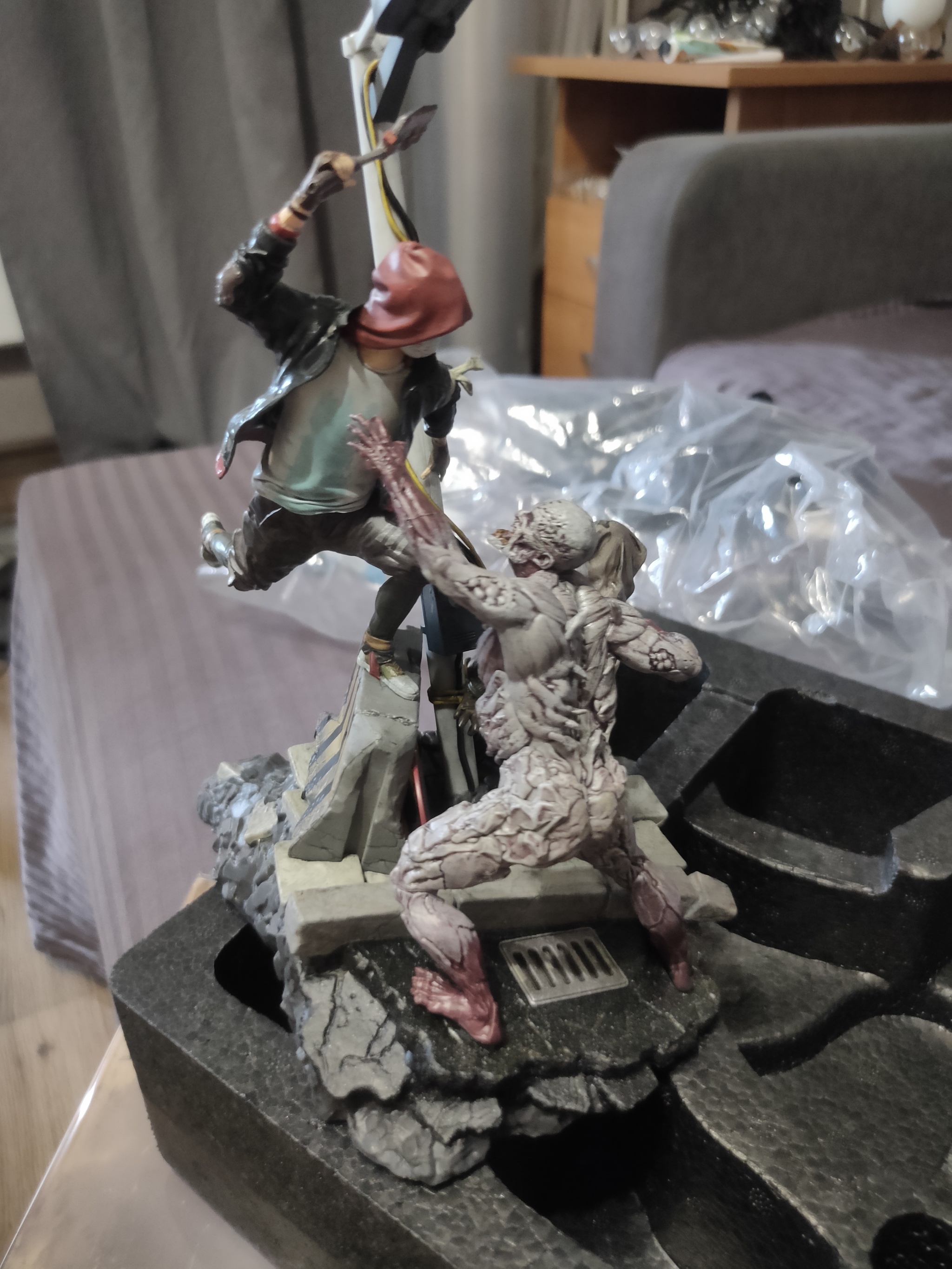 Response to the post Results of the creative competition of picabu gaming communities - My, PikabuDL2Contest, Miniature, Figurines, Collecting, Dying light, Dying Light 2, Zombie, Little bit, Unpacking, Gratitude, Computer games, Reply to post, Longpost