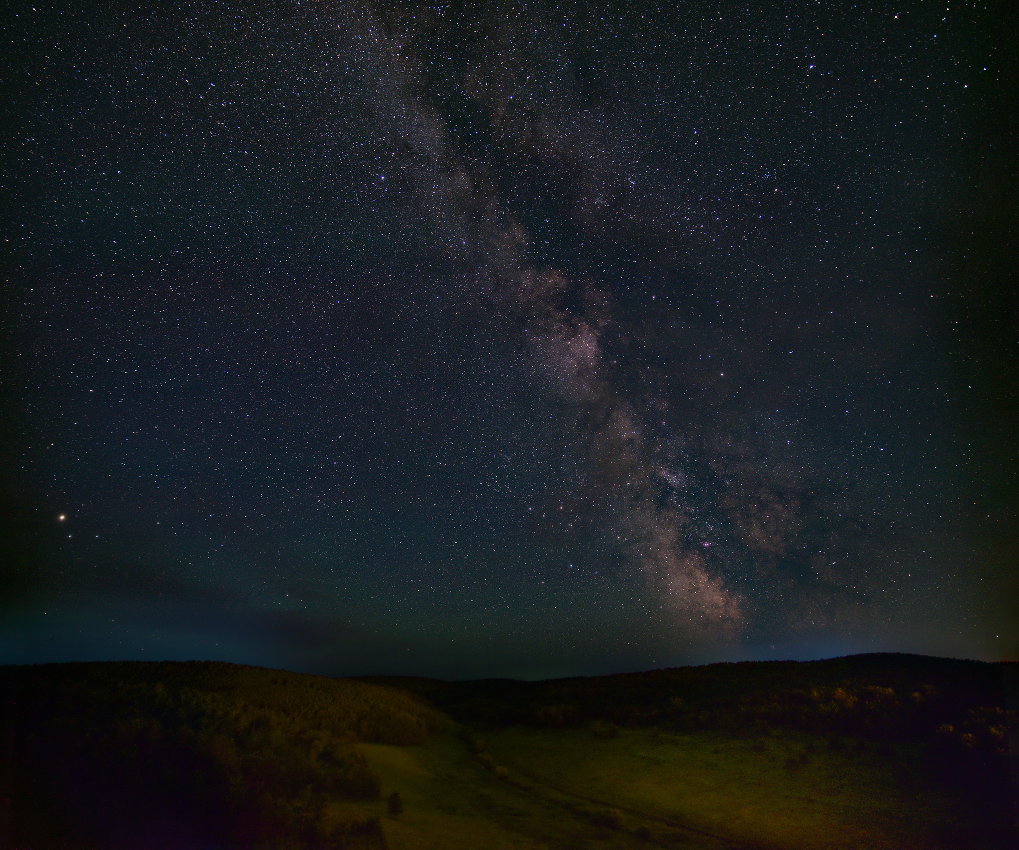 Stars in July - My, Astrophoto, Starry sky, Milky Way, Stars, Planet, Astronomy, Land