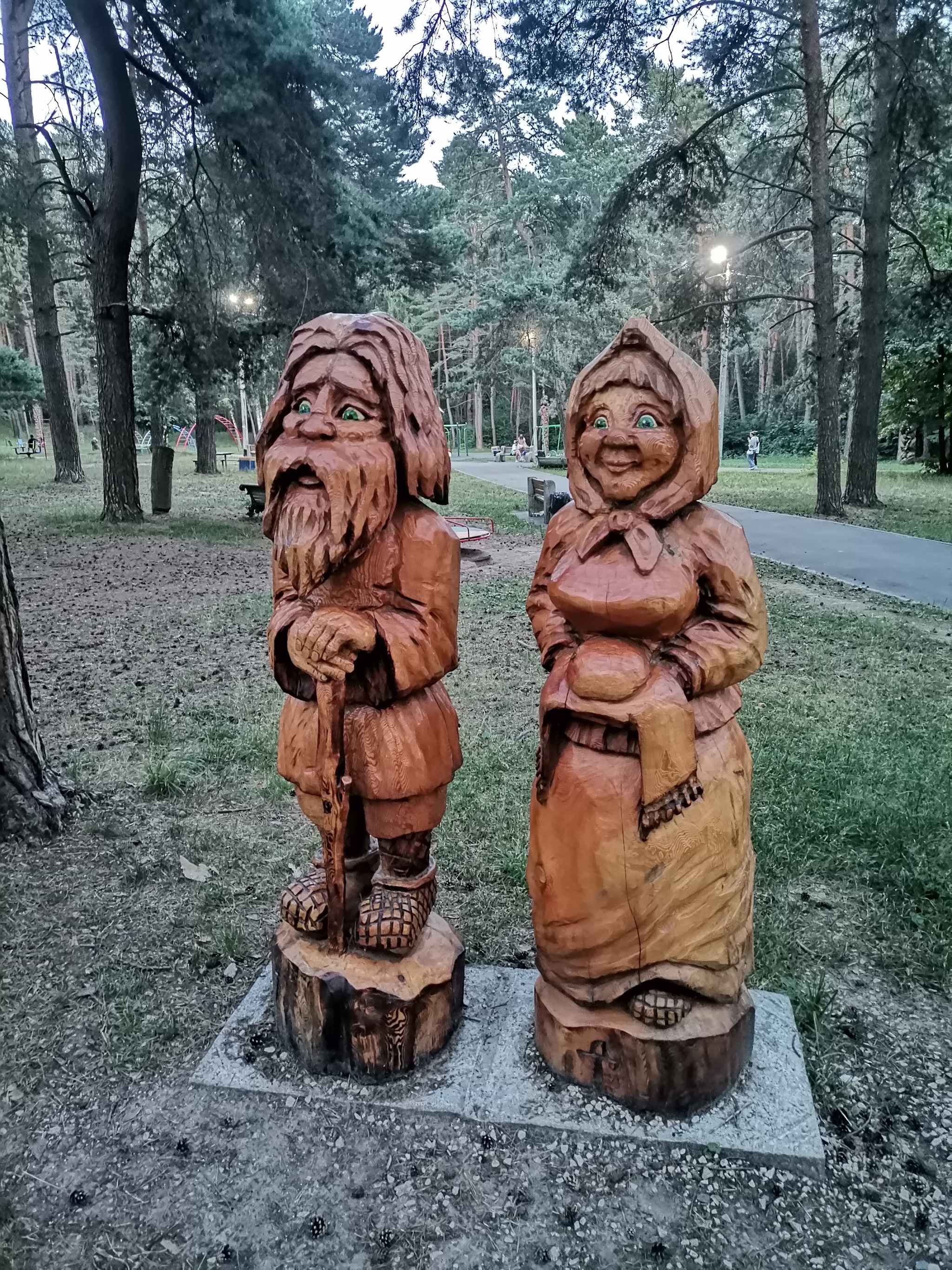 What to visit in Aleksin - My, Amazing, Russia, Tula region, Aleksin, Wood sculpture, Sculpture, The park, Photo on sneaker, Longpost, where to go, Interesting