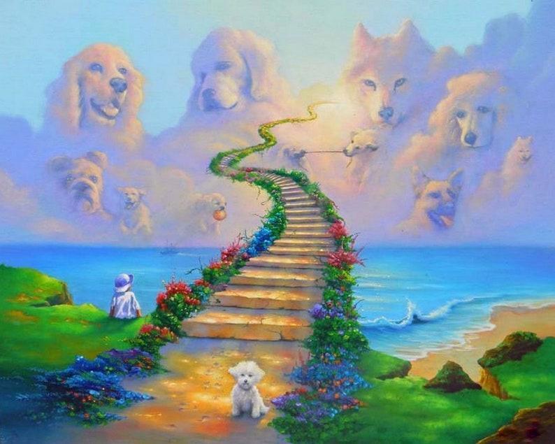 Road to dog heaven - Dog, Paradise, Drawing, The road to heaven, Pets