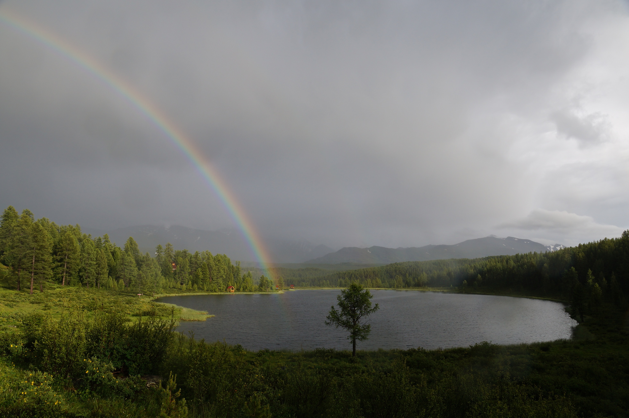 Some lakes of the Altai Republic - My, The nature of Russia, beauty of nature, Nature, The photo, Lake, Altai Republic, Fog, Summer, The mountains, Russia, Forest, Horses, beauty, Gotta go, Rainbow, Landscape, Tourism, Travels, Travel across Russia, Sky, Longpost