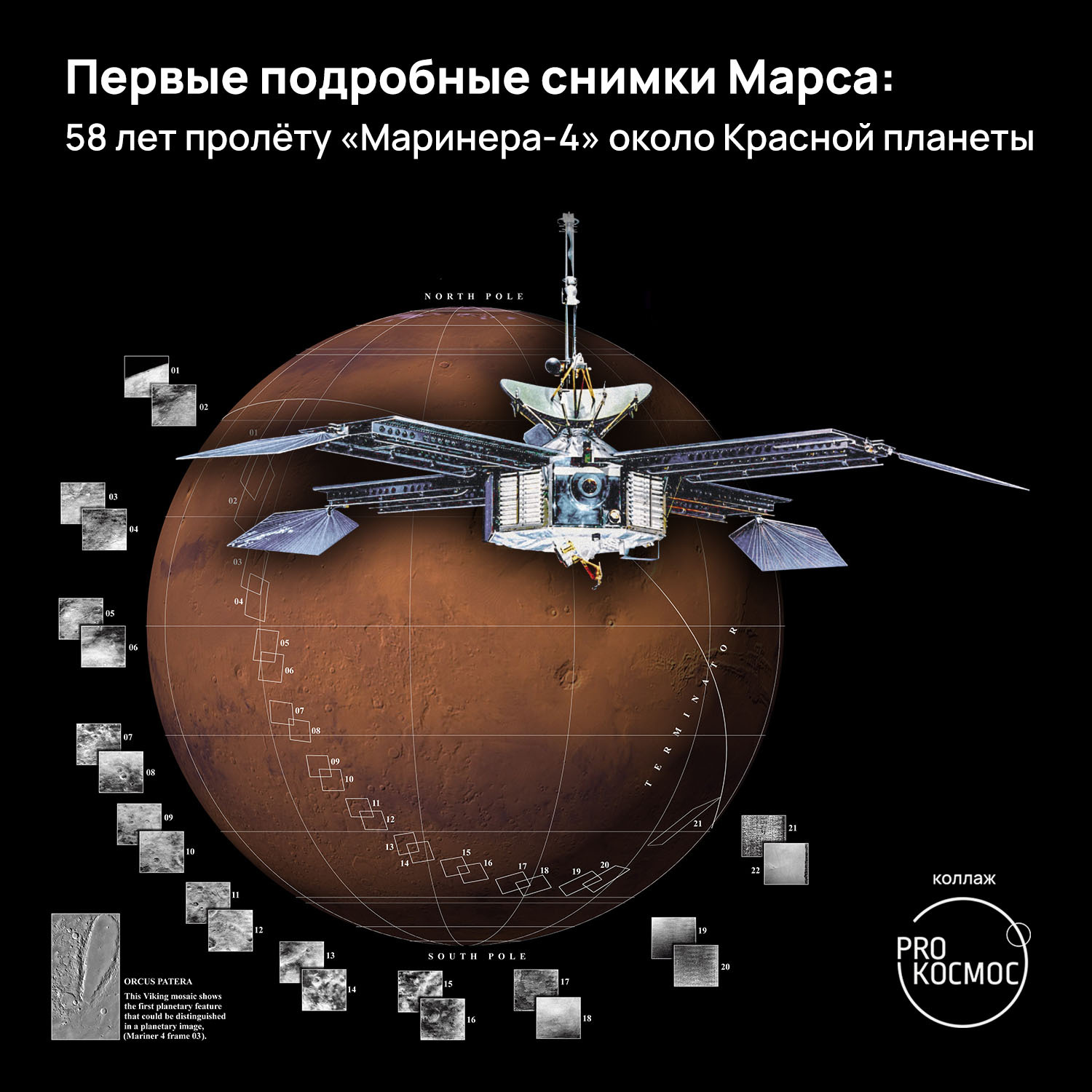 Первые подробные снимки Марса: 58 лет пролёту «Маринера-4» около Красной  планеты | Пикабу