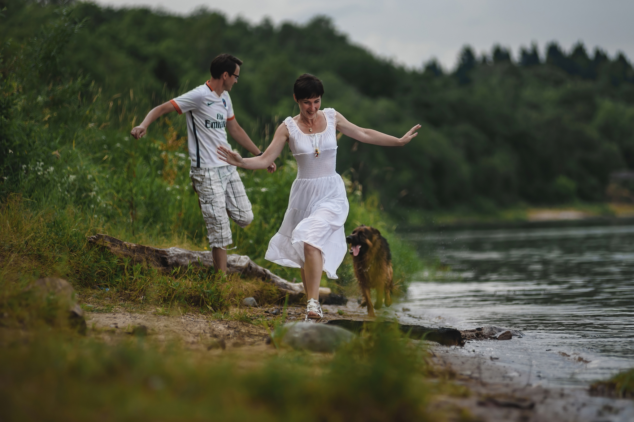 Kron on the Volga)) - My, The photo, Pets, Dog, German Shepherd, Volga river, Tutaev, Yaroslavskaya oblast, Summer, Longpost