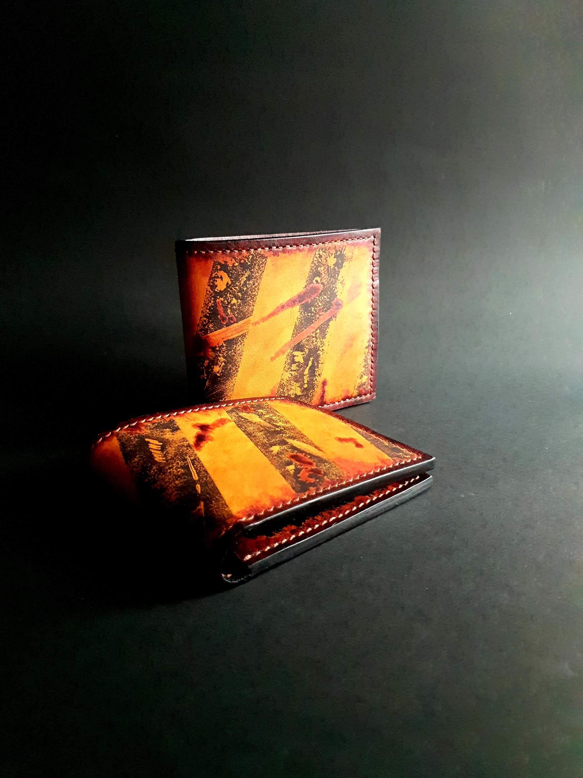 Bifold manufacturing process - My, Needlework with process, Leather products, Handmade, Hobby, Video, Longpost