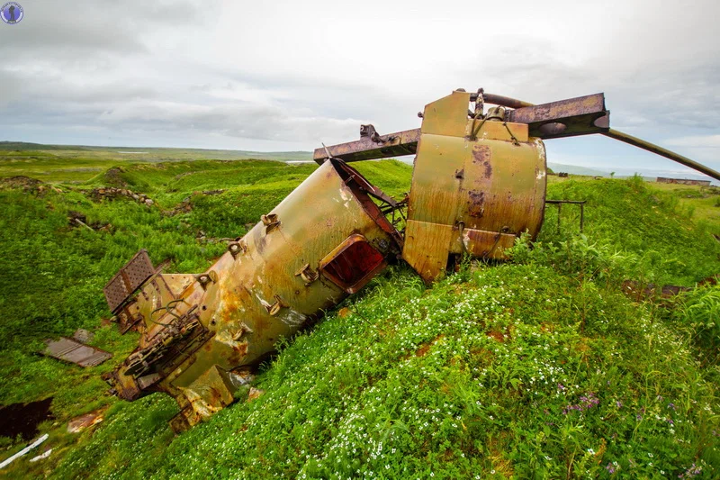 Continuation of the post Abandoned in the Arctic, fallen locators and rusty equipment at the position of the 6th air defense division of the S-300 air defense system on Kildin Island - Kildin Island, Antiaircraft gun, Abandoned, Military, the USSR, Yandex Zen, Military equipment, Reply to post, Longpost