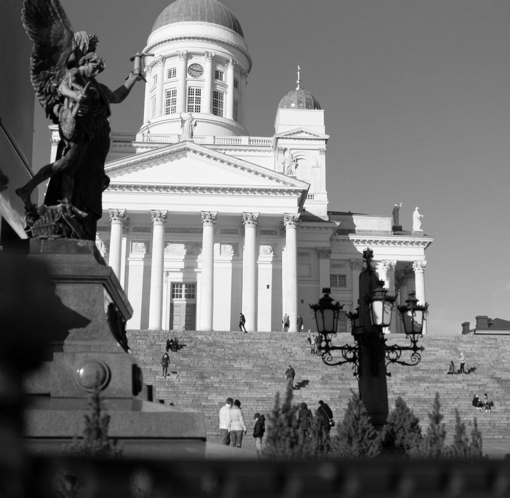 Helsinki Cathedrals 2014 or earlier - My, Helsinki, Cathedral, Architecture, The photo, sights, Temple, Black and white photo, Longpost