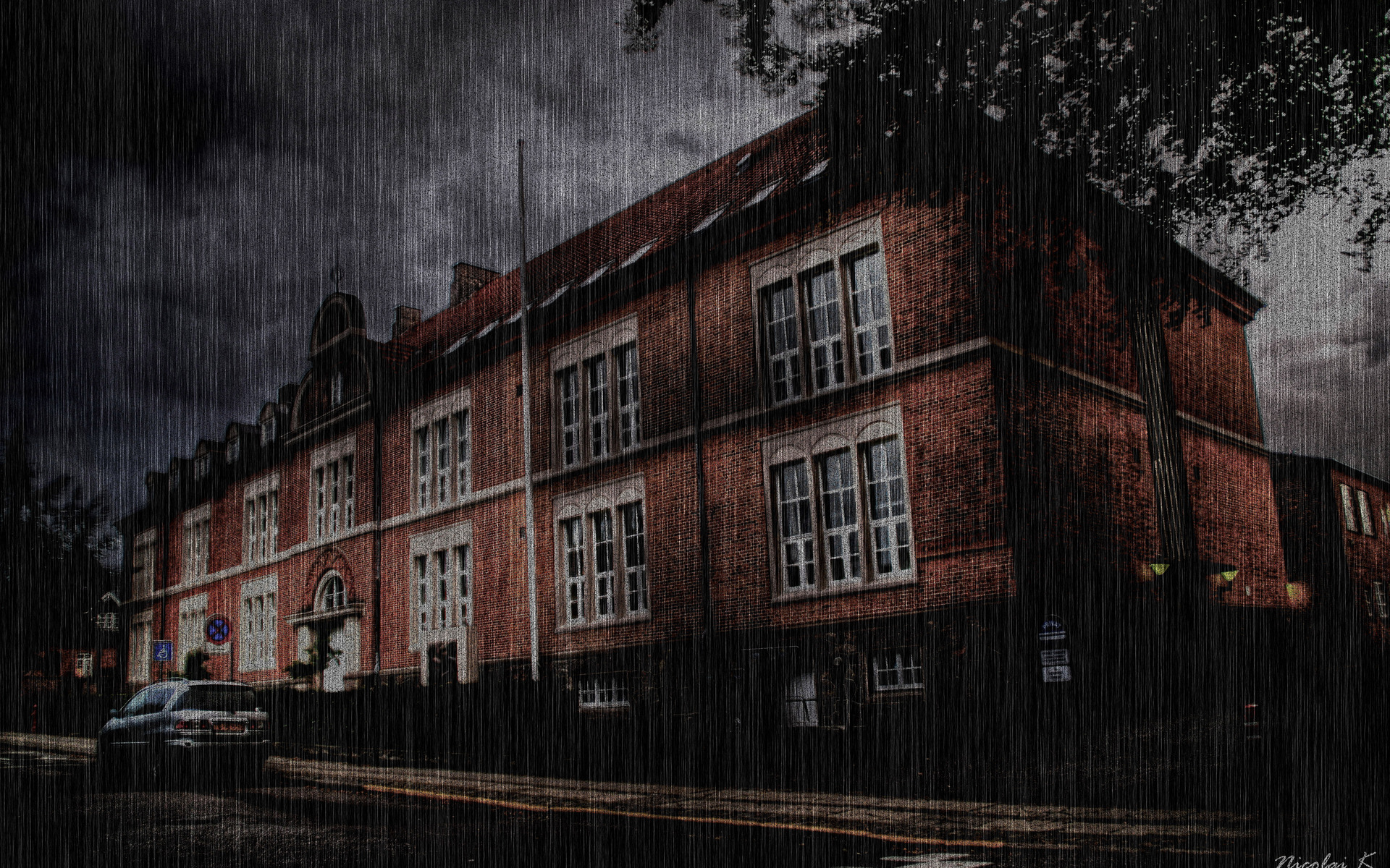 Night at School - My, Author's story, Writing, Horror, Story, Samizdat, Longpost