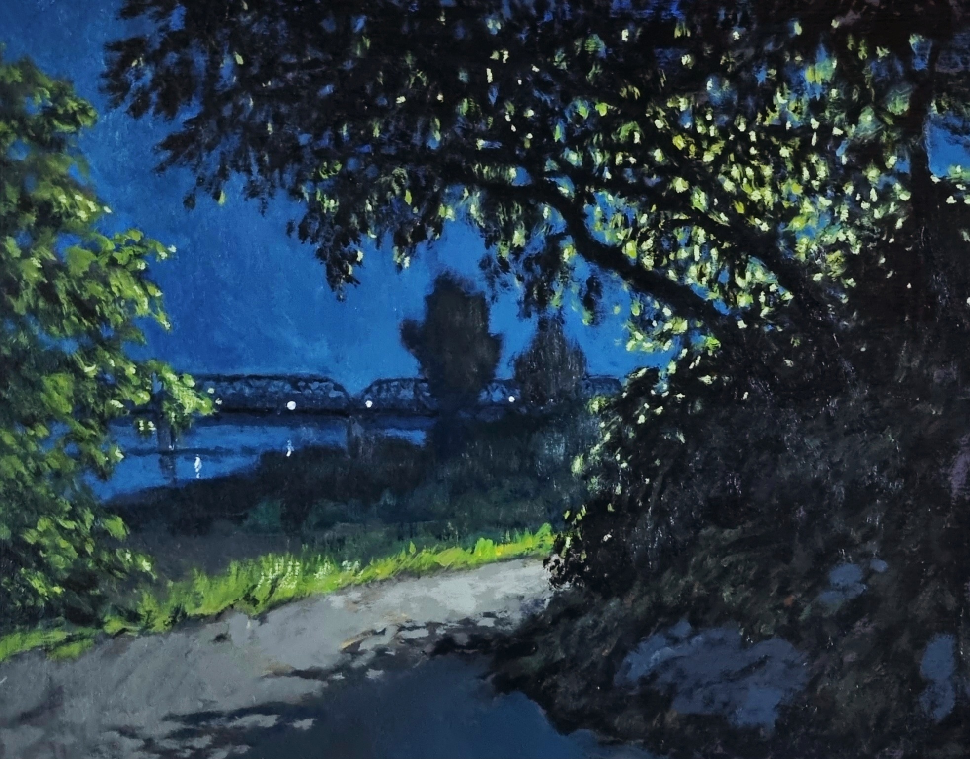 Evening - My, Drawing, Art, Painting, Acrylic, Summer, Evening