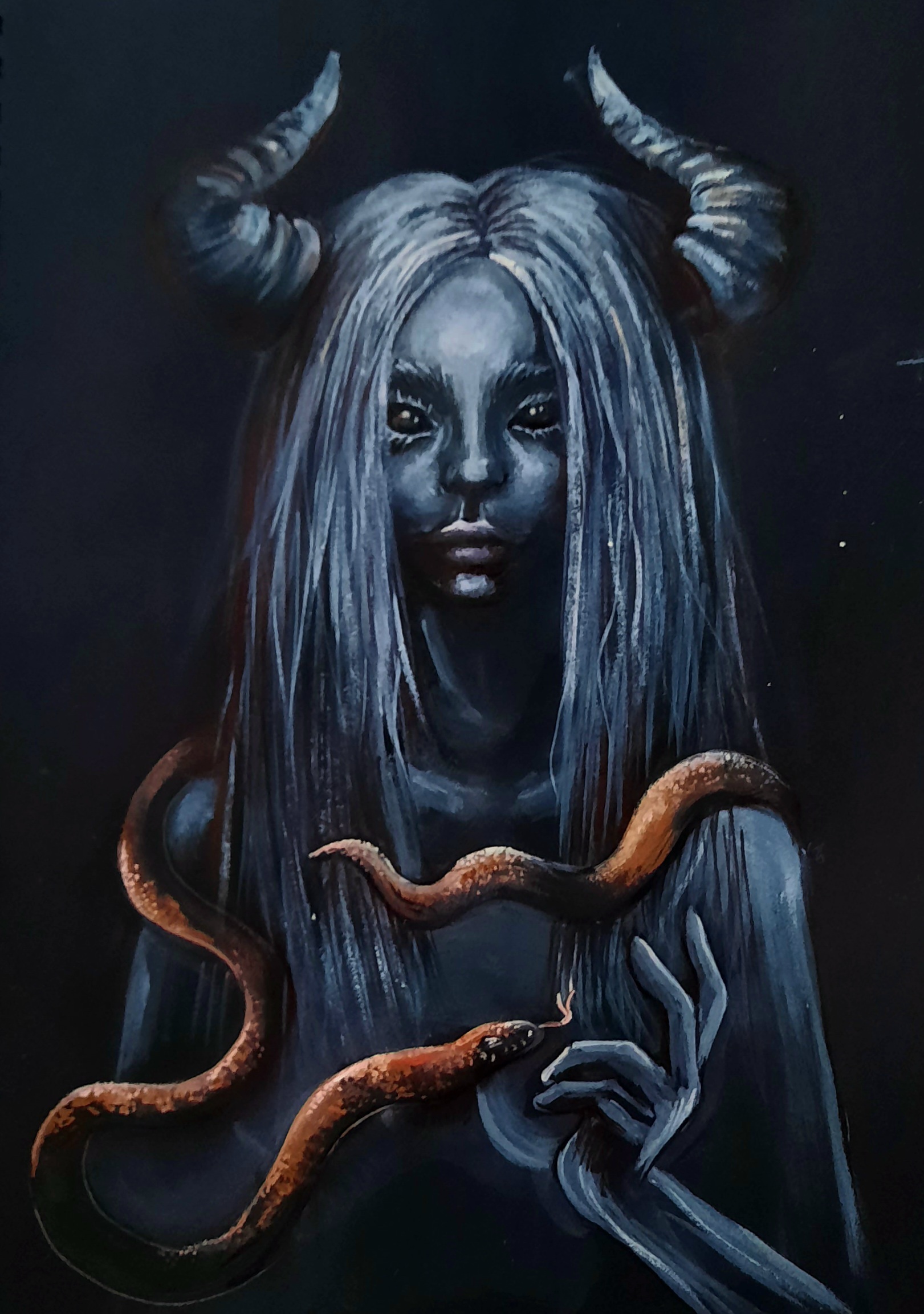 Art - My, Art, Drawing, Gouache, Dark fantasy