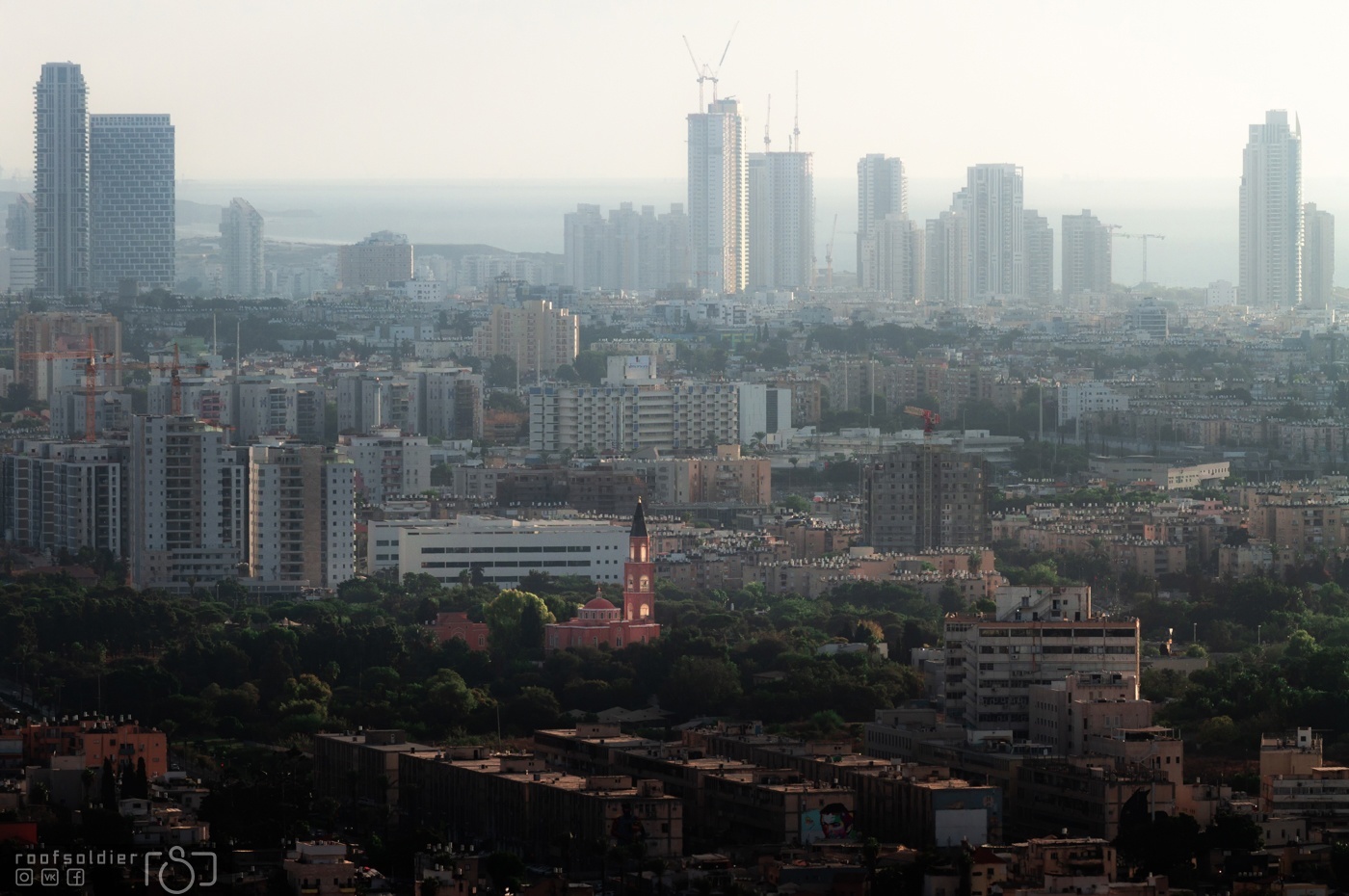 Tel Aviv from one balcony - My, Alexey Golubev, The photo, Photographer, Israel, Canon, I want criticism, Architecture, Town, Tel Aviv, Skyscraper, The property, Overseas property, View from above, Longpost