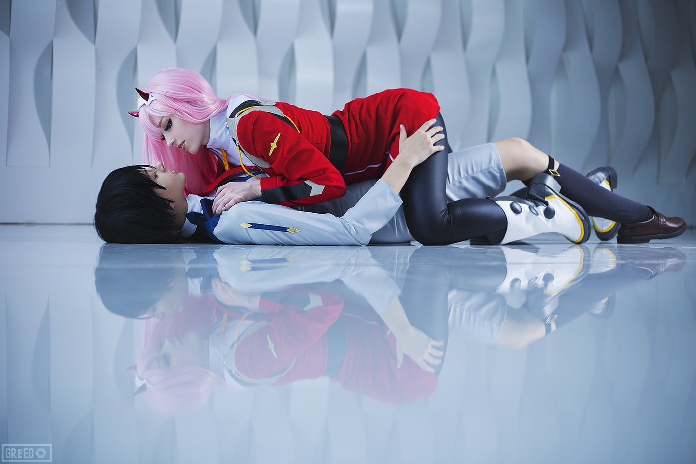 Cosplay on Zero Two and Hiro from Darling In The FranXX - My, Girls, Lady melamori, Cosplay, Darling in the Franxx, Zero two, Hiro, Longpost, Bloodalice