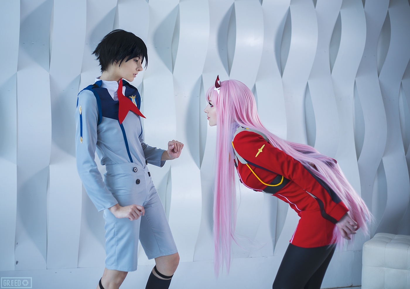 Косплей на Zero Two и Hiro из Darling In The FranXX | Пикабу