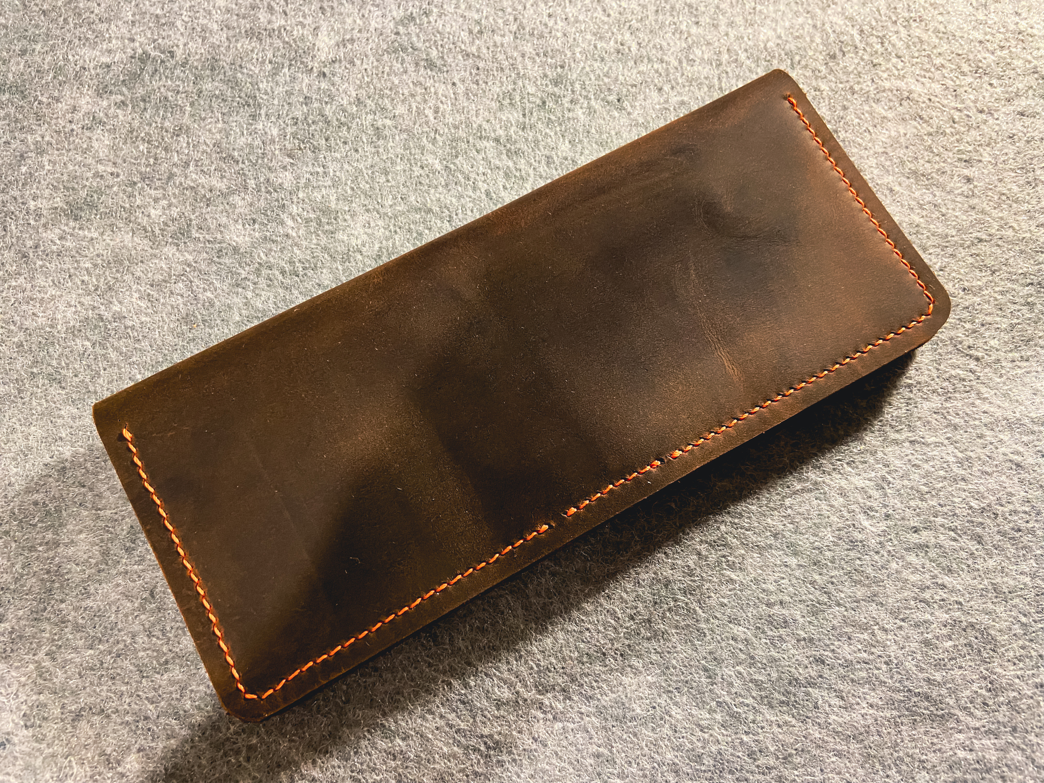 Wild Horse Longer #2 - My, Leather, Natural leather, Leather products, Wallet, Hobby, Longpost, Men's Accessories, Accessories, Haberdashery, Needlework without process