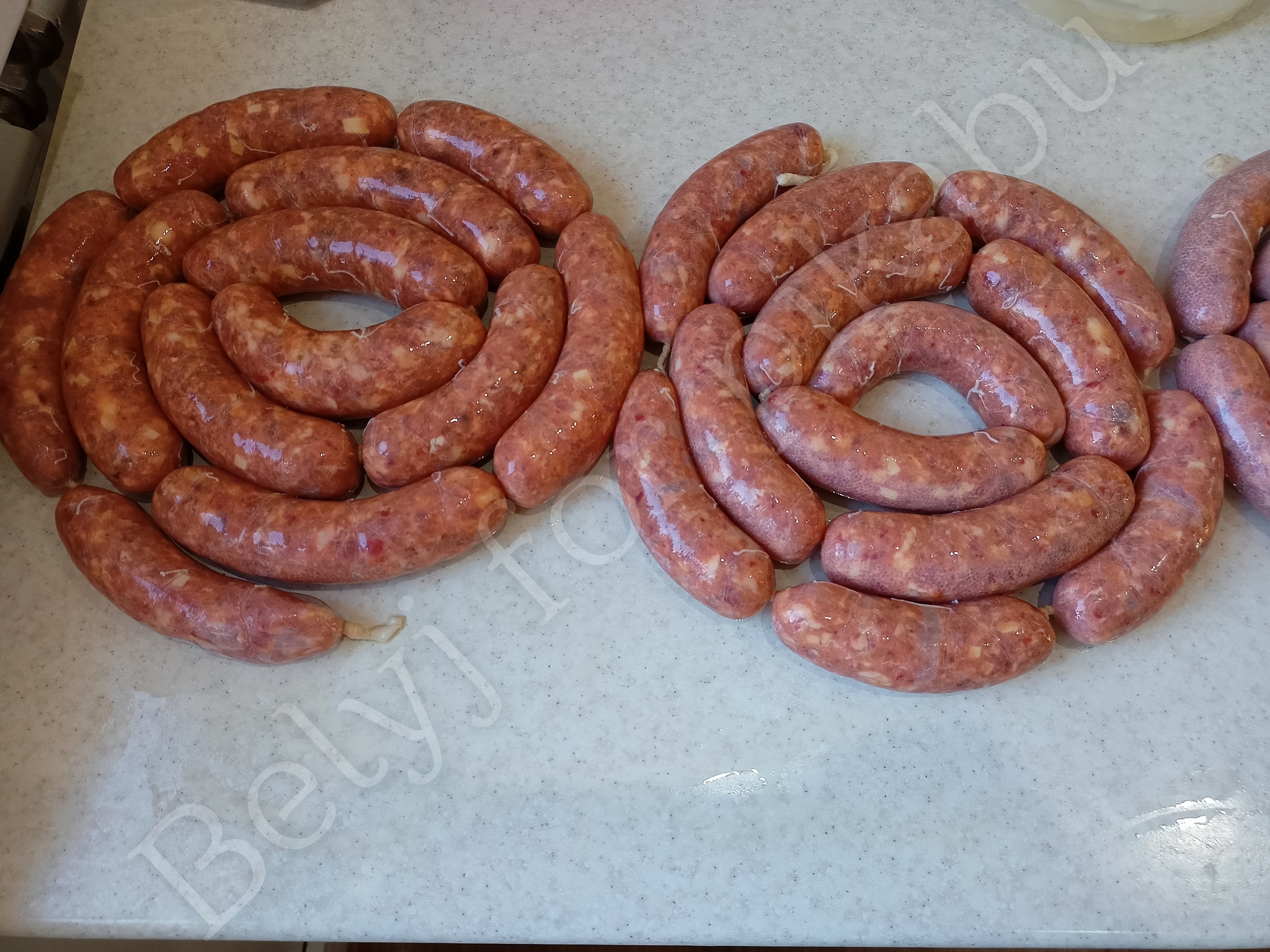 Grilled sausages with smoked tomatoes, pepper and cheese - My, Grill, Sausage, Meat, Tomatoes, Pepper, Recipe, Cheese, Longpost