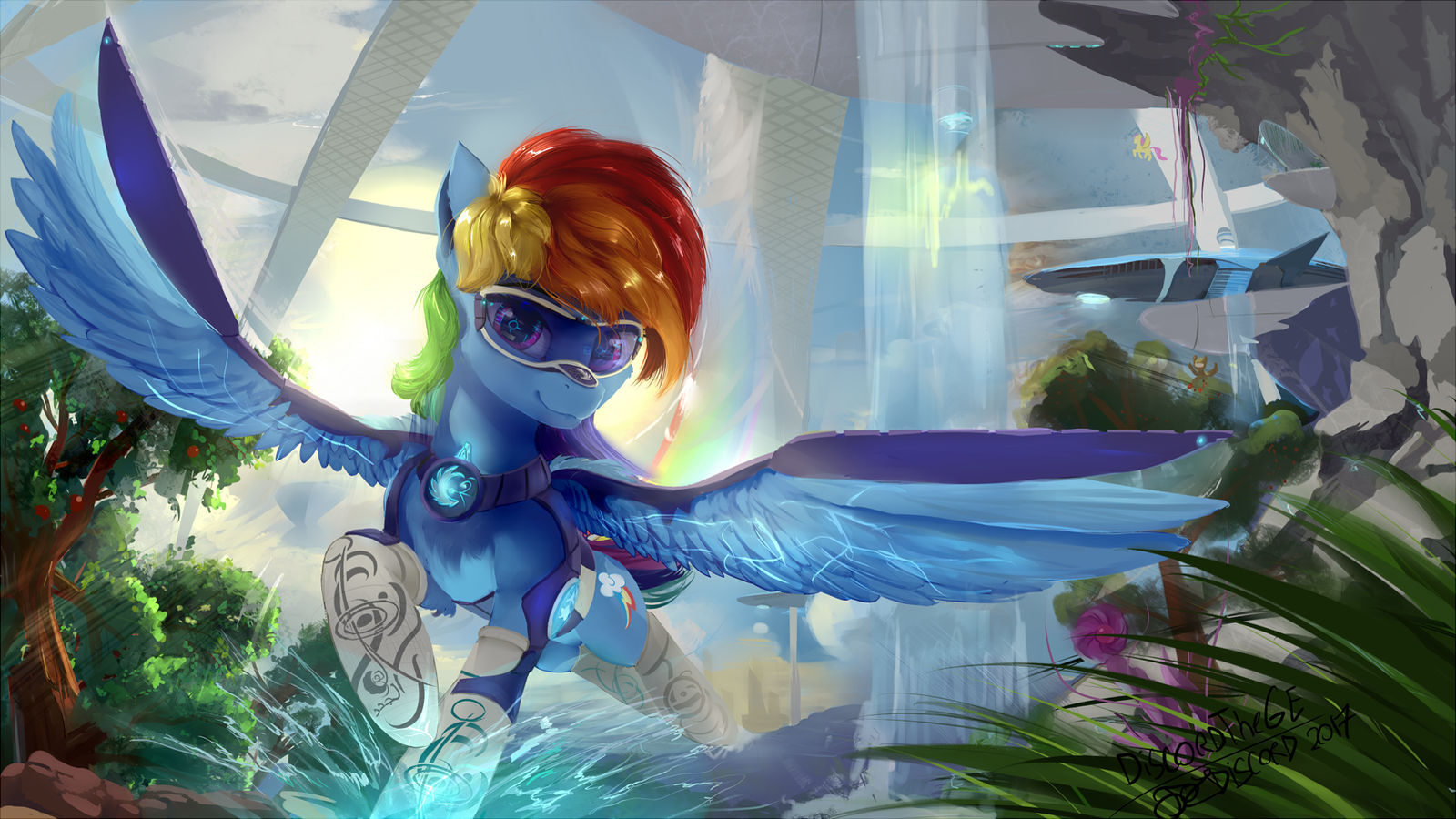 Colonization of new worlds - My little pony, PonyArt, Rainbow dash, Discordthege