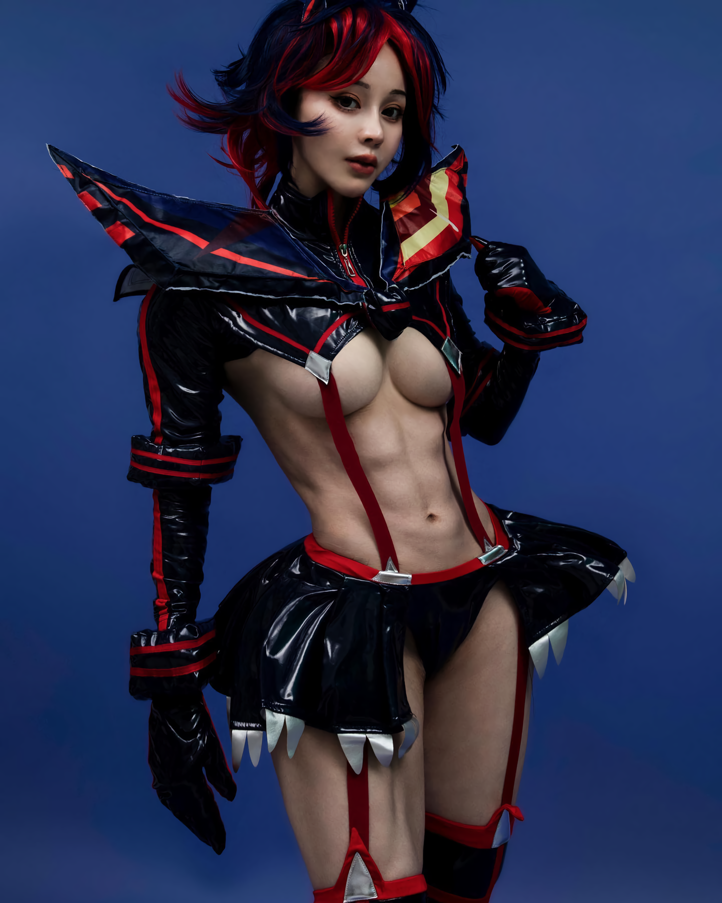 Yuan Herong as Ryuko Matoi - NSFW, Yuan Herong, Strong girl, Matoi Ryuuko, Kill la Kill, Cosplay, Asian, Girls, The photo, Sports girls, Fitonyashka, Video, Vertical video, Longpost, Anime