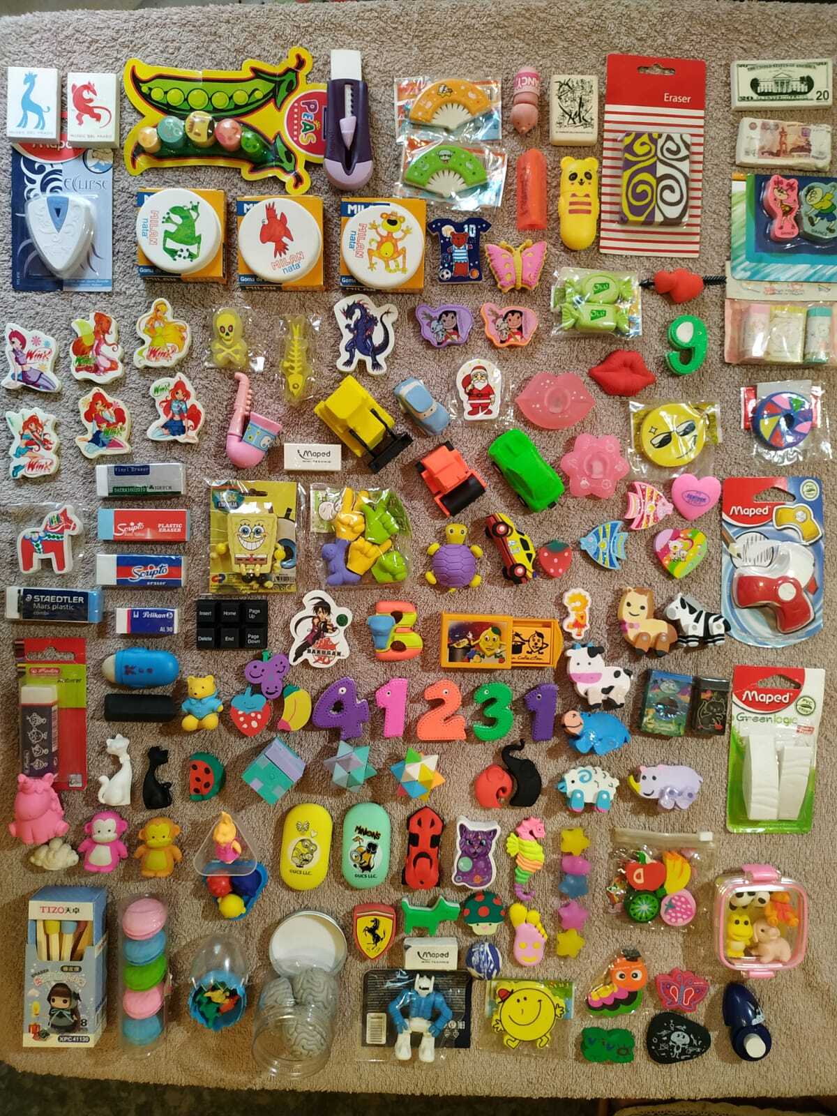 The collection is 35 years old. - My, Collection, Eraser, Collecting, Longpost