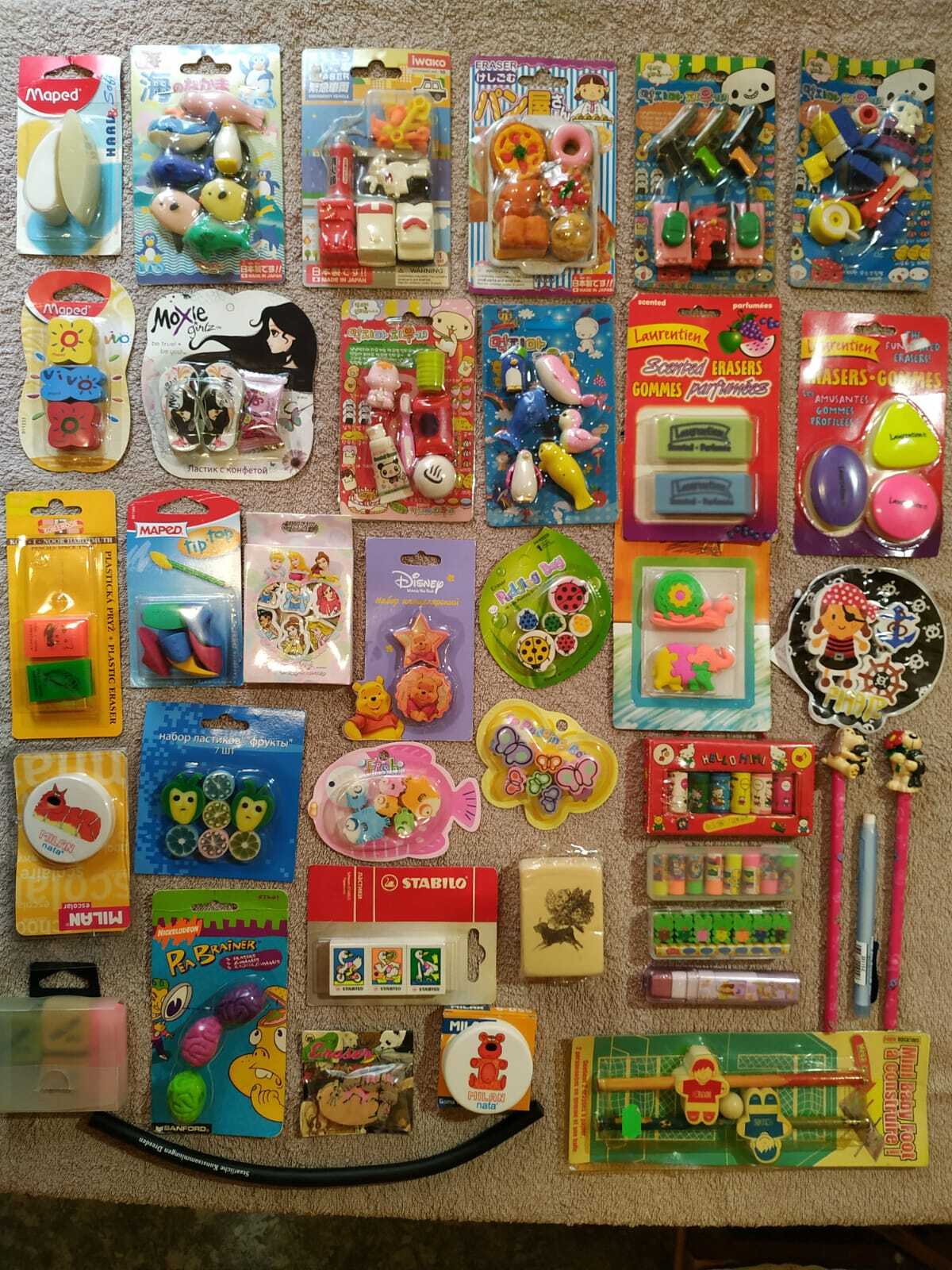 The collection is 35 years old. - My, Collection, Eraser, Collecting, Longpost