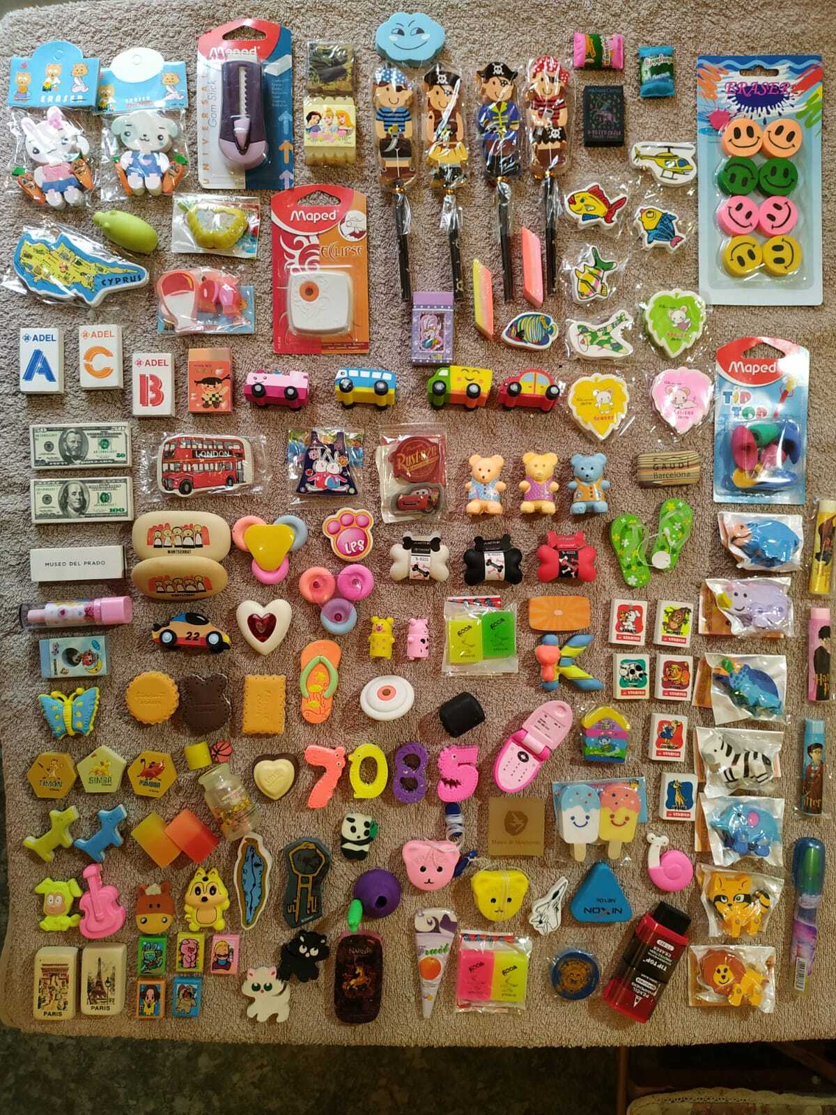 The collection is 35 years old. - My, Collection, Eraser, Collecting, Longpost