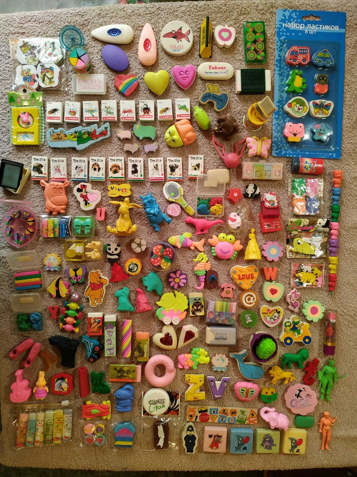 The collection is 35 years old. - My, Collection, Eraser, Collecting, Longpost