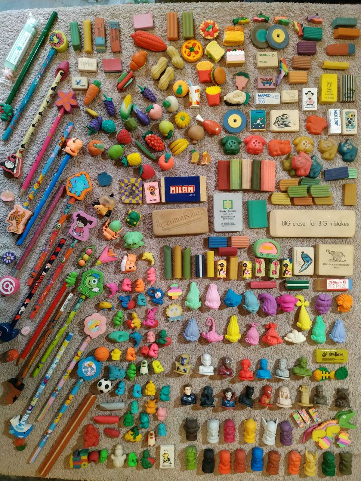 The collection is 35 years old. - My, Collection, Eraser, Collecting, Longpost